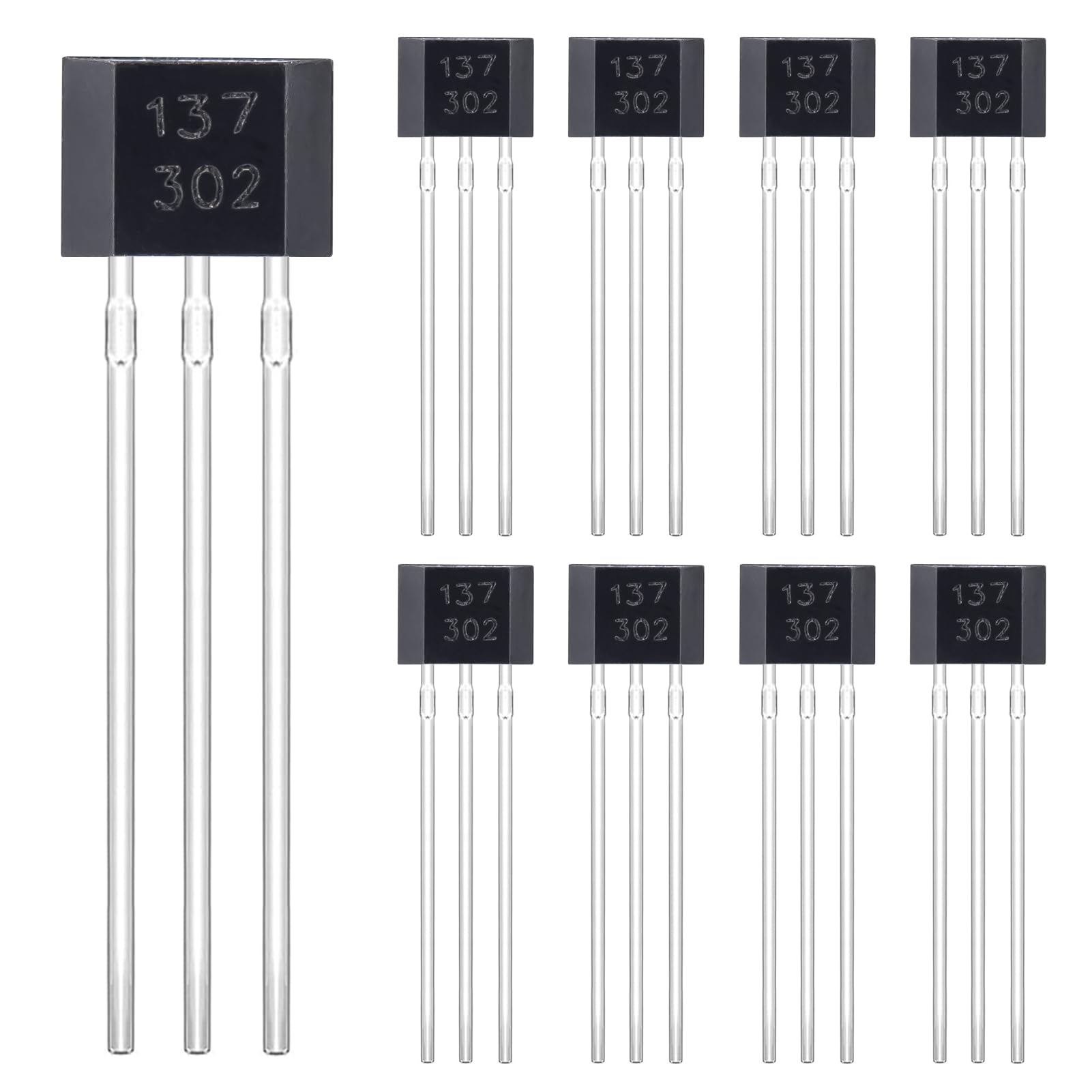 2N2222 2N2222A Amplifier Transistors NPN Silicon Transistor TO-92 60V 800mA (Pack of 200pcs)