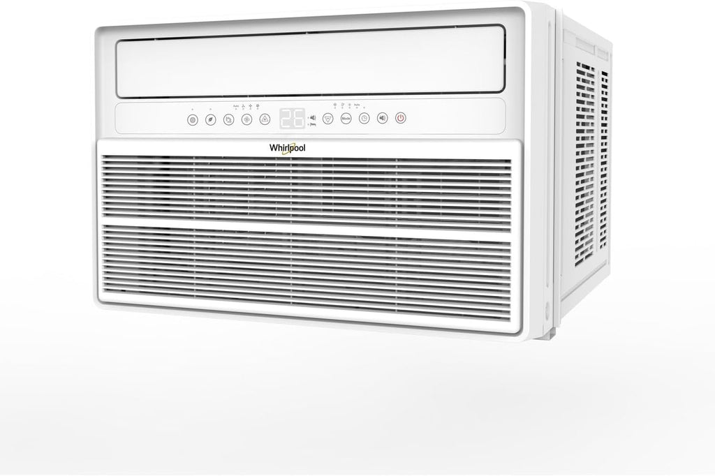 Whirlpool 18,000 BTU Window Mounted Inverter Air Conditioner with Quiet, High Efficiency Operation and Remote, Window AC Unit for Apartment, Living Room, Bedroom, Large Rooms up to 1000 Square Feet
