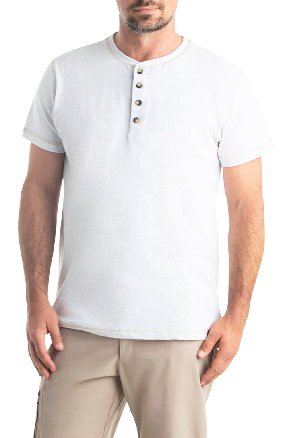 Legendary Whitetails Men's Henley Short Sleeve Casual Fit Shirt