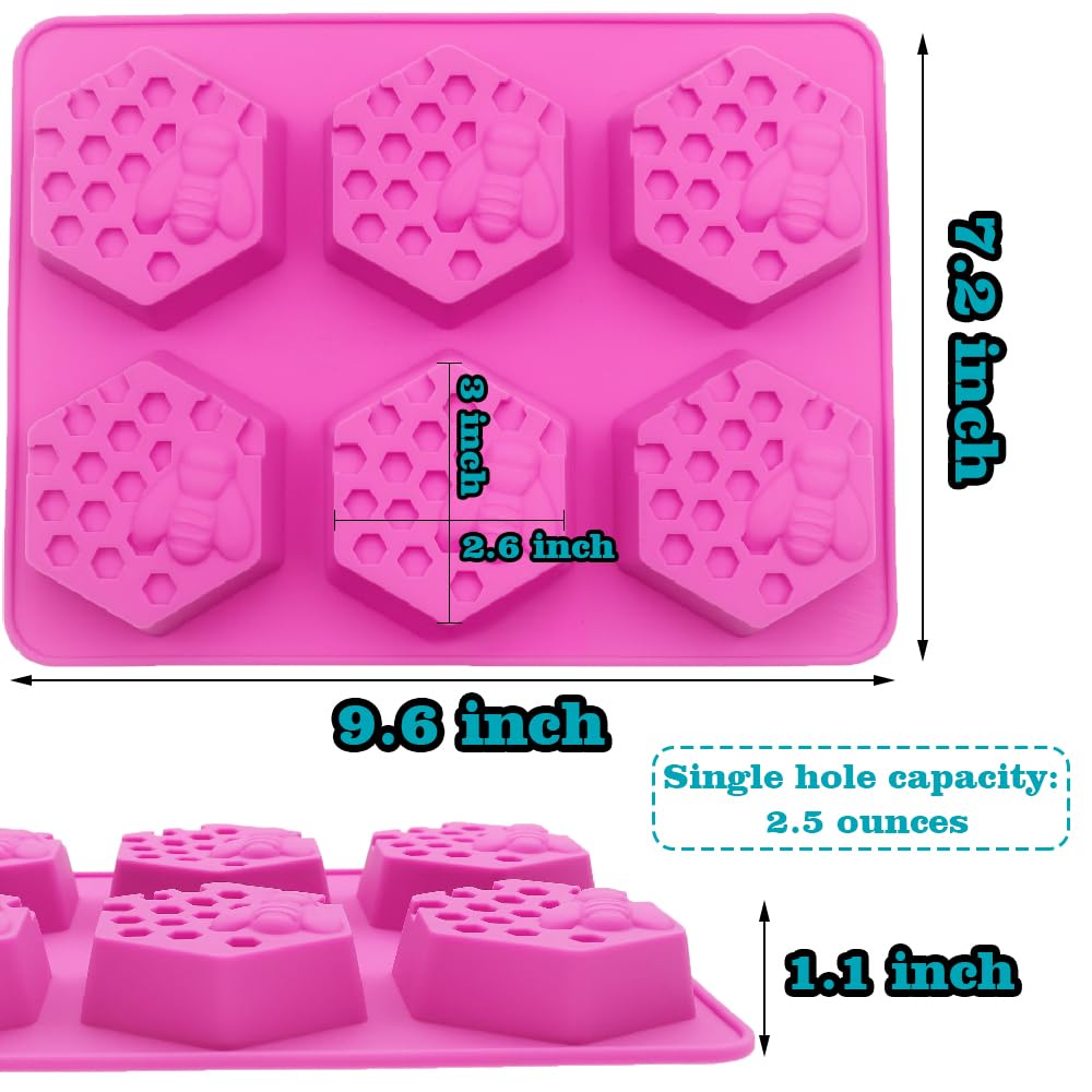 Sakolla 2 Pack Insect Silicone Soap Molds, 6-Cavity Dragonfly Butterfly Ladybug Shape Silicone Molds for Soap Making, DIY Baking Mold for Lotion Bars, Chocolate, Candy, Muffin, Biscuit, Cookie Pans