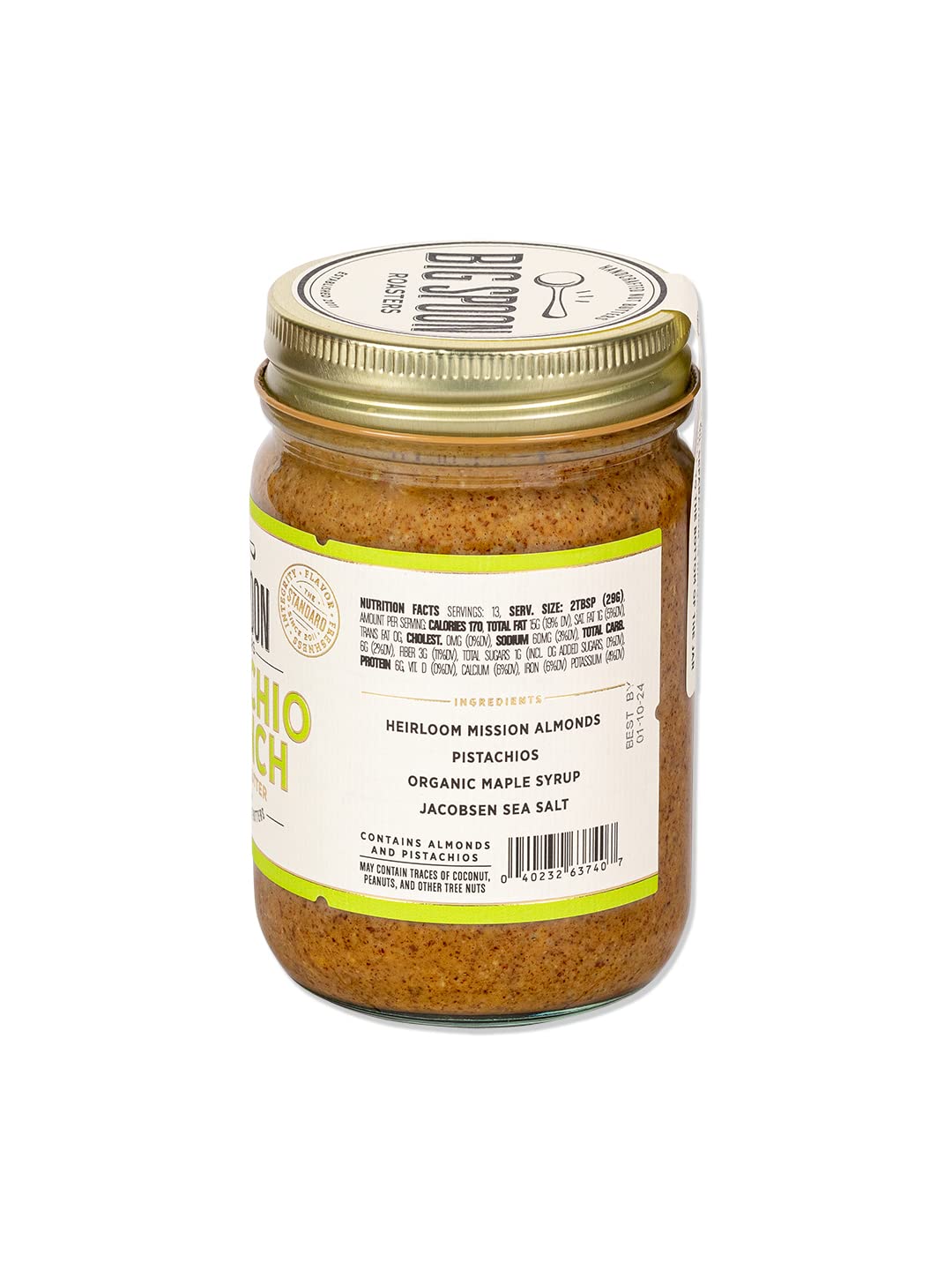 Big Spoon Roasters Carrot Cake Almond Butter With Sea Salt - Keto Friendly, Low Sugar Almond Butter - Crunchy & Bee-Friendly Almonds - Gourmet, Vegan Almond Nut Butter - 13 Ounces