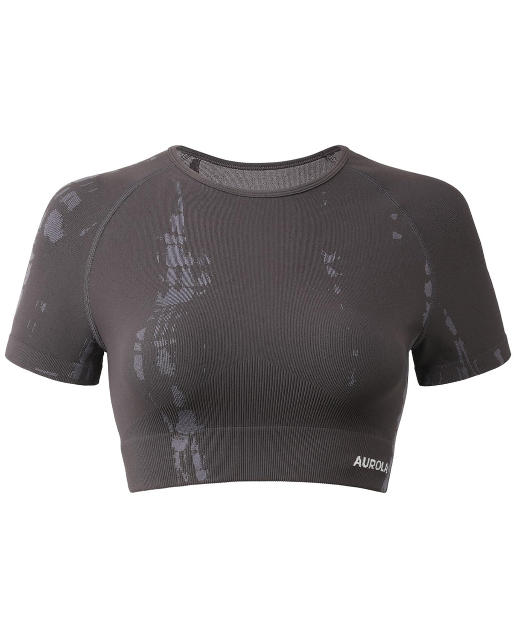 AUROLA Serpent Snake Seamless Workout T-Shirts for Women,Short Sleeve Crop Top Gym Yoga Athletic Shirts Tee
