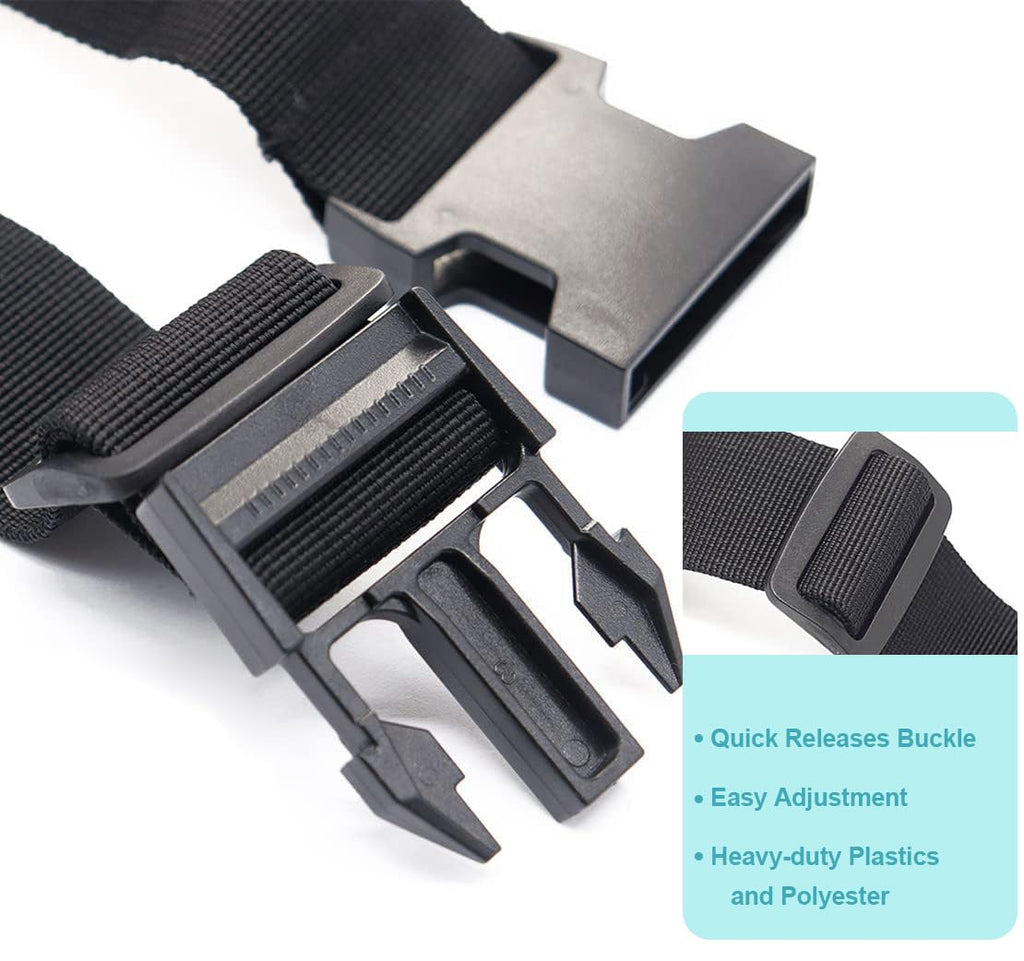 Luggage Straps for Suitcases TSA Approved, Travel Accessories to Connect Two Suitcase, Add Bag Luggage Straps for Carry On Your 3 Luggages Adjustable Buckle Belt, 2Pack Black