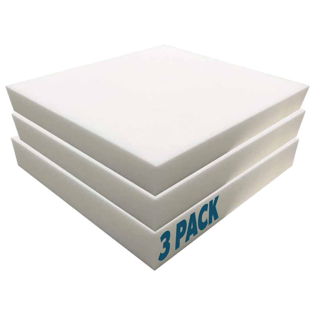 Foamma 1" x 20" x 20" High-Density Upholstery Foam Padding, Thick Custom Pillow, Chair and Couch Cushion Replacement, Craft Supplies for Upholstery and Seat Repair