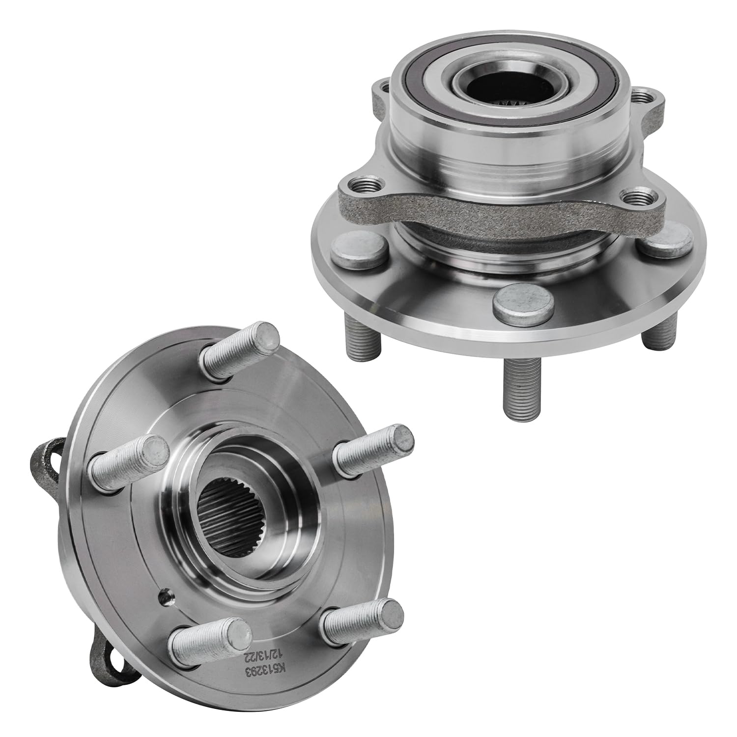 Detroit Axle - 4WD Front Wheel Bearing Hubs for Toyota 4Runner FJ Cruiser Tacoma Lexus GX460 GX470, Replacement Wheel Bearings and Hub Assembly Set, Pair Hubs