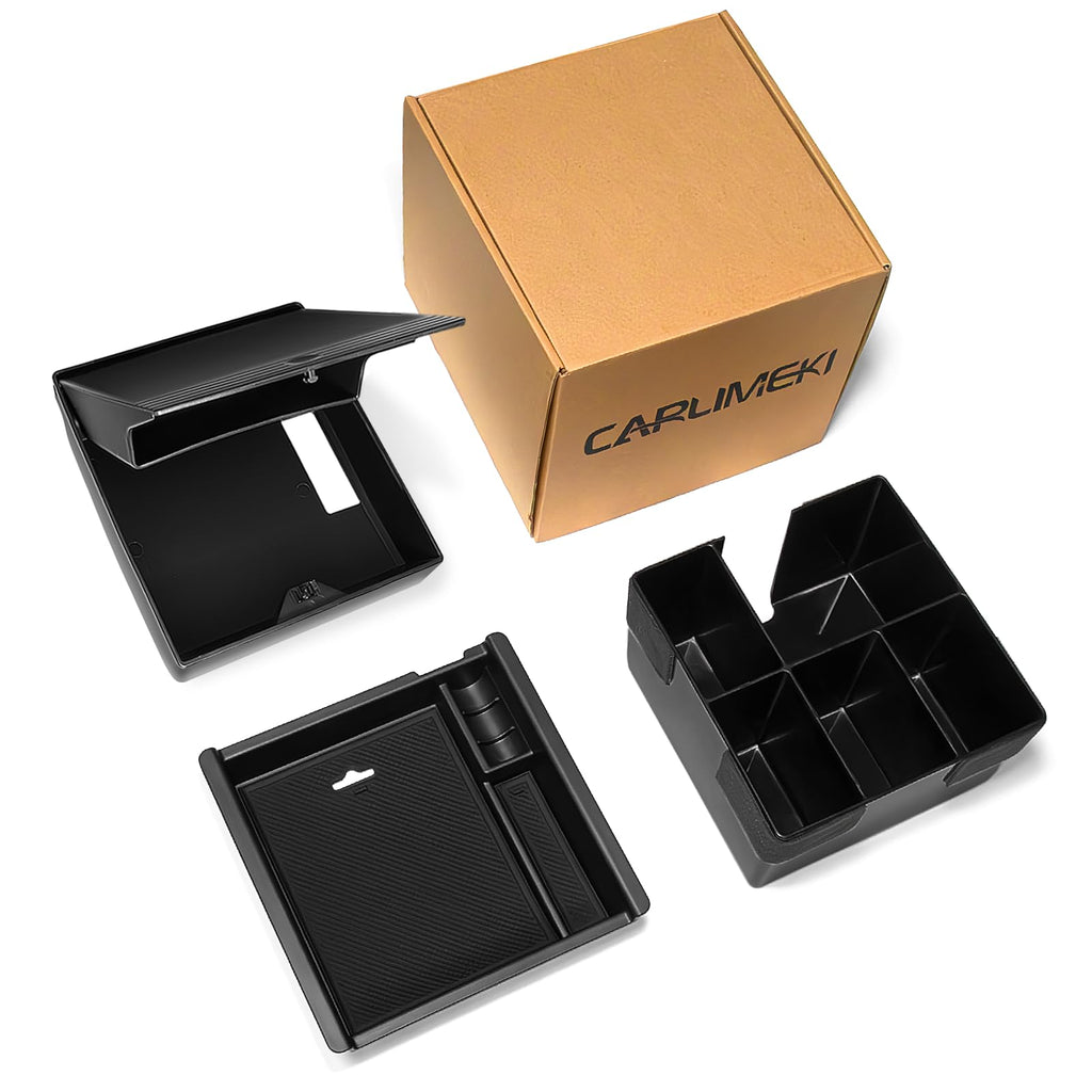 Carlimeki Center Console Organizer (3-piece set) for Tacoma 2016-2023 - for Tacoma Accessories