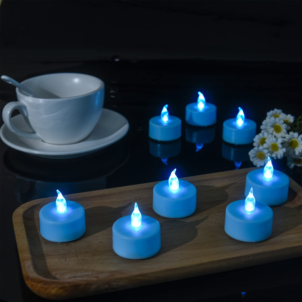 Tea Light Candles with Remote Control,Flickering Flameless LED Candle,Long Lasting 400+Hours,Battery Operated with Timer for Home Decoration Seasonal &Festival Celebration Warmyellow (5pcs)