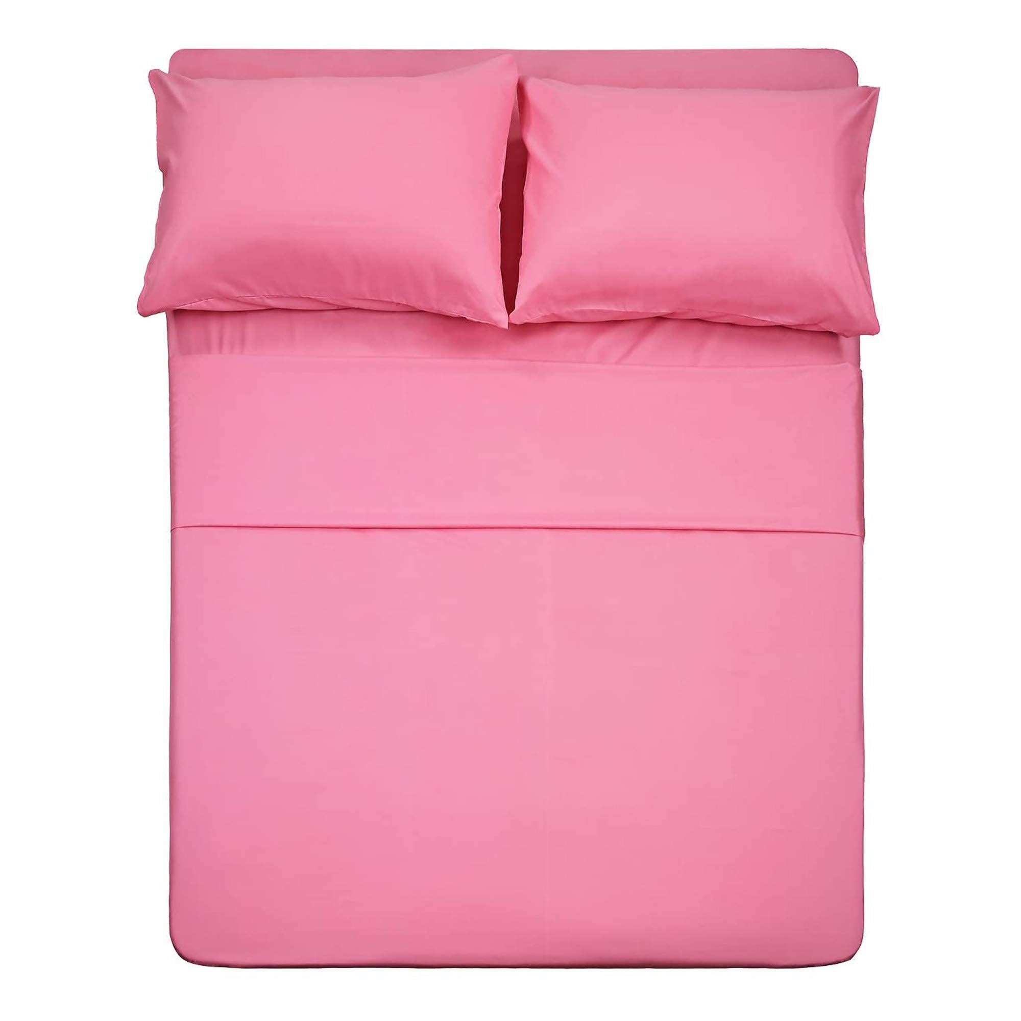 Best Season Bed Sheet Set - 1 Flat Sheet,1 Fitted Sheet and 1 Pillow Cases, Extra Soft Luxury Bedding Set,Deep Pockets,Wrinkle,Fade Resistant - Hypoallergenic- 3 Piece (Twin,Baby Blue)