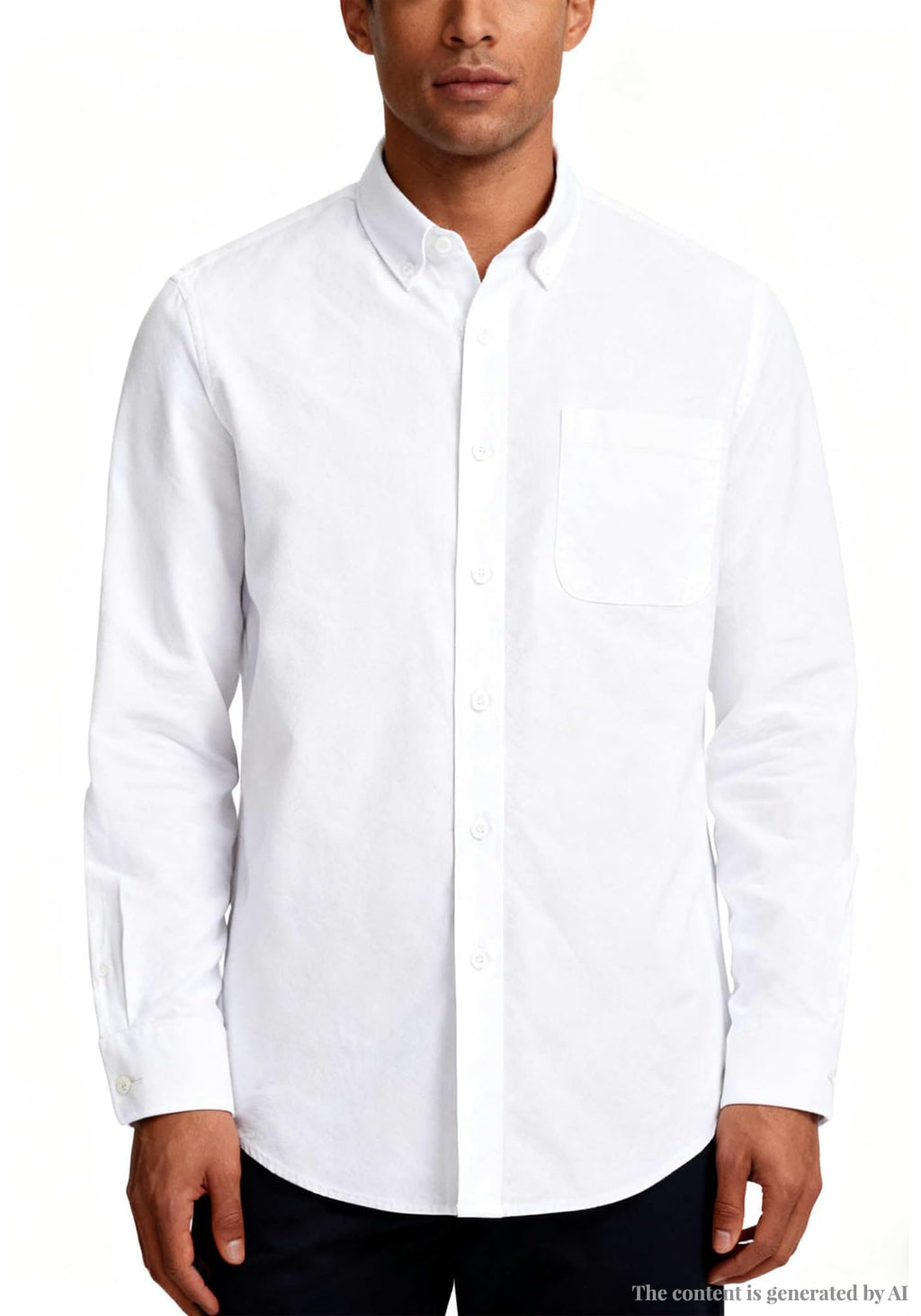 Cromoncent Mens Cotton Oxford Shirt Long Sleeve Button Down Dress Shirts with Pocket