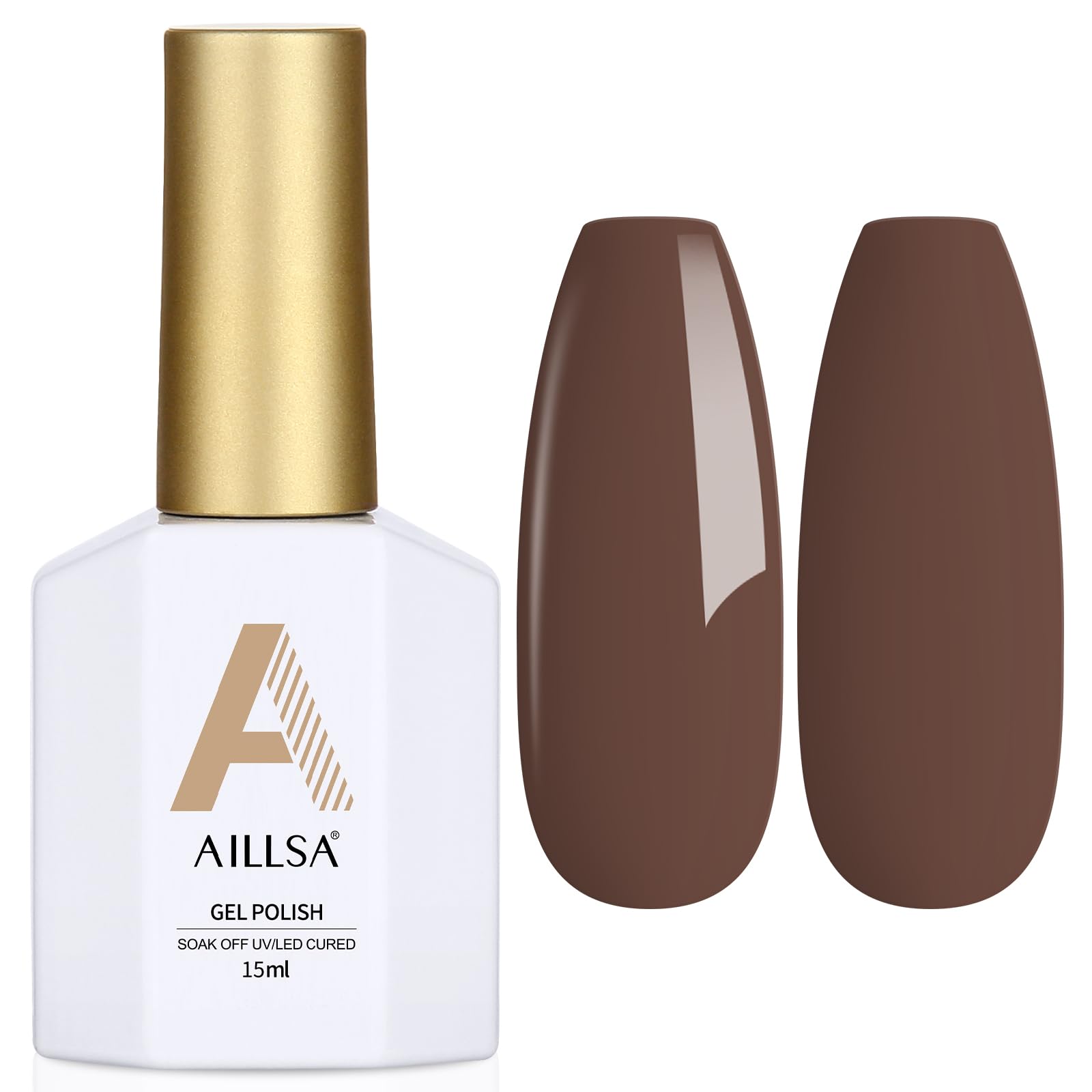 AILLSA Red Gel Nail Polish Ruby Red Gel Polish Bright Rose Color Polish Apple Candy Nails Long Lasting Soak Off U V Gels Nail Polish Nail Art Manicure Salon at Home 0.51 Fl Oz