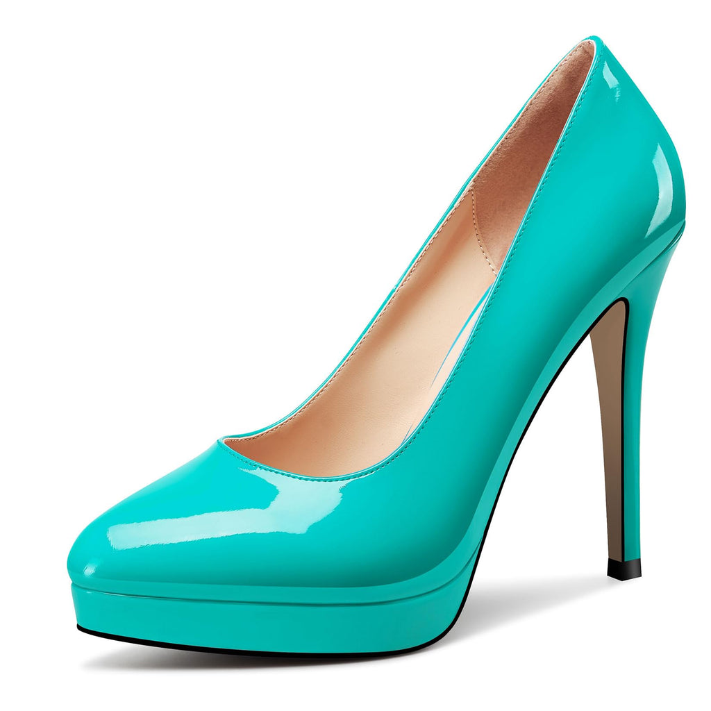 Castamere Womens High Heels Platform Pumps Slip-on Stilettos 12CM Heel Office Dress Shoes