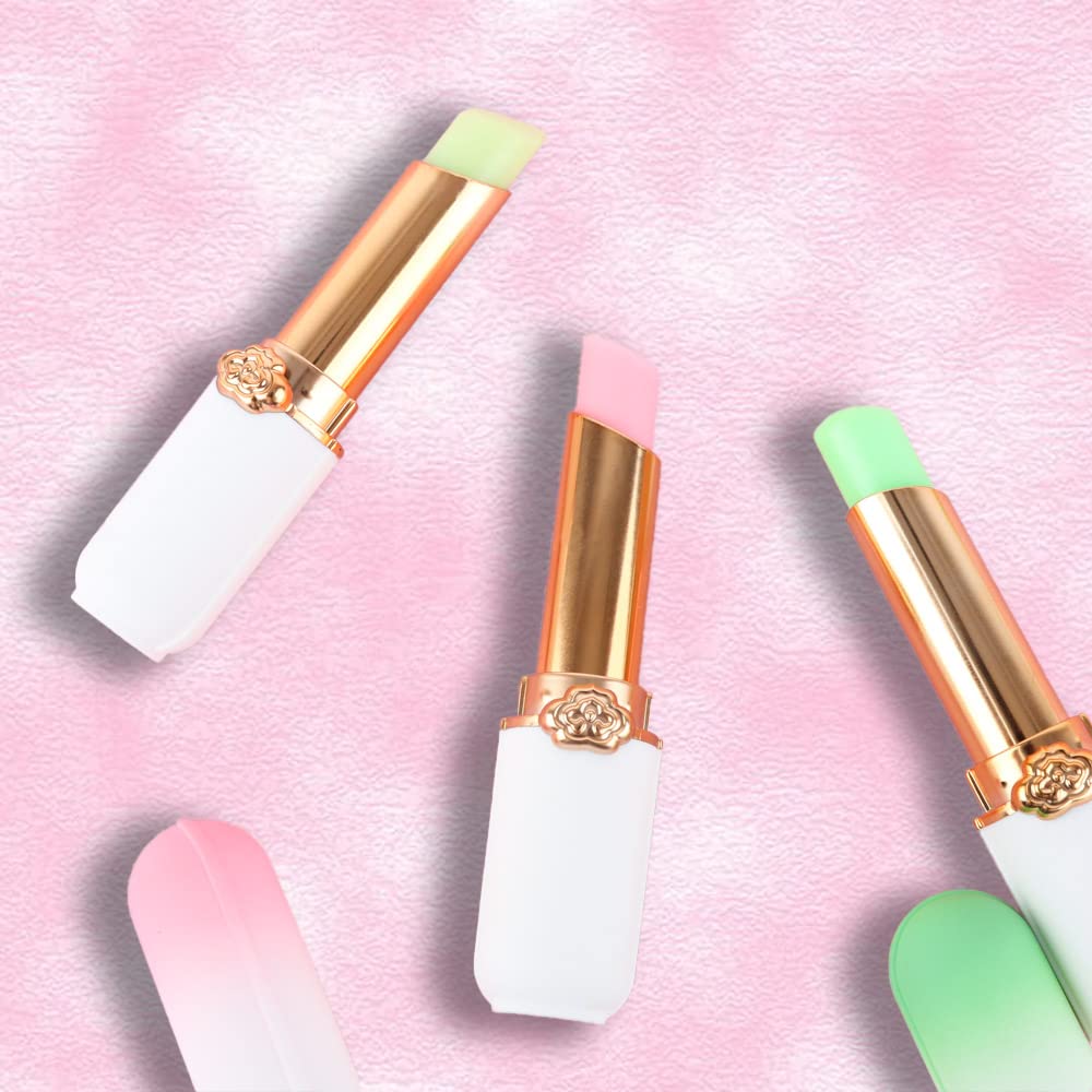 evpct 2Pcs Blueberry Tinted Lip Balms PH Lip Color Changing Lipstick Balm Stain Gift Set Queen for Women Girls Korean Mood Long Lasting Color Change Light Pink Lipstick Lip Tint Plumper Gloss
