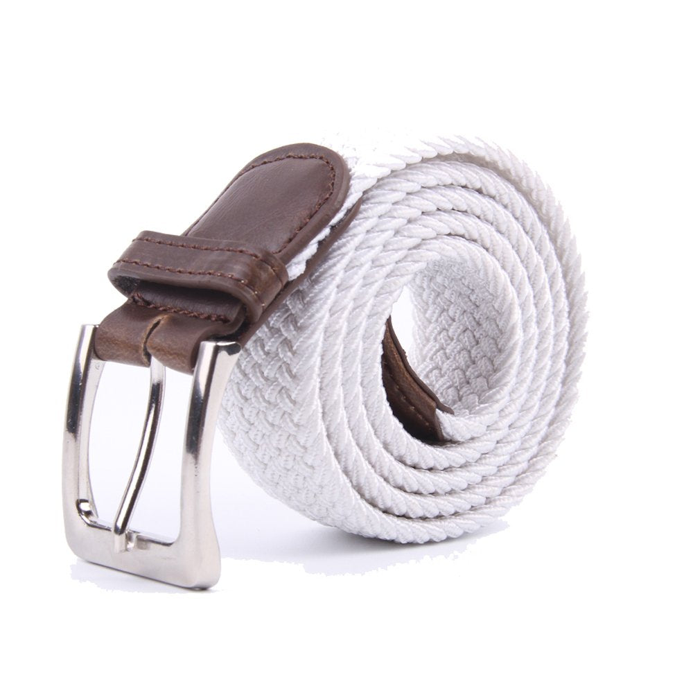 Gelante Canvas Elastic Fabric Woven Stretch Multicolored Braided Belts