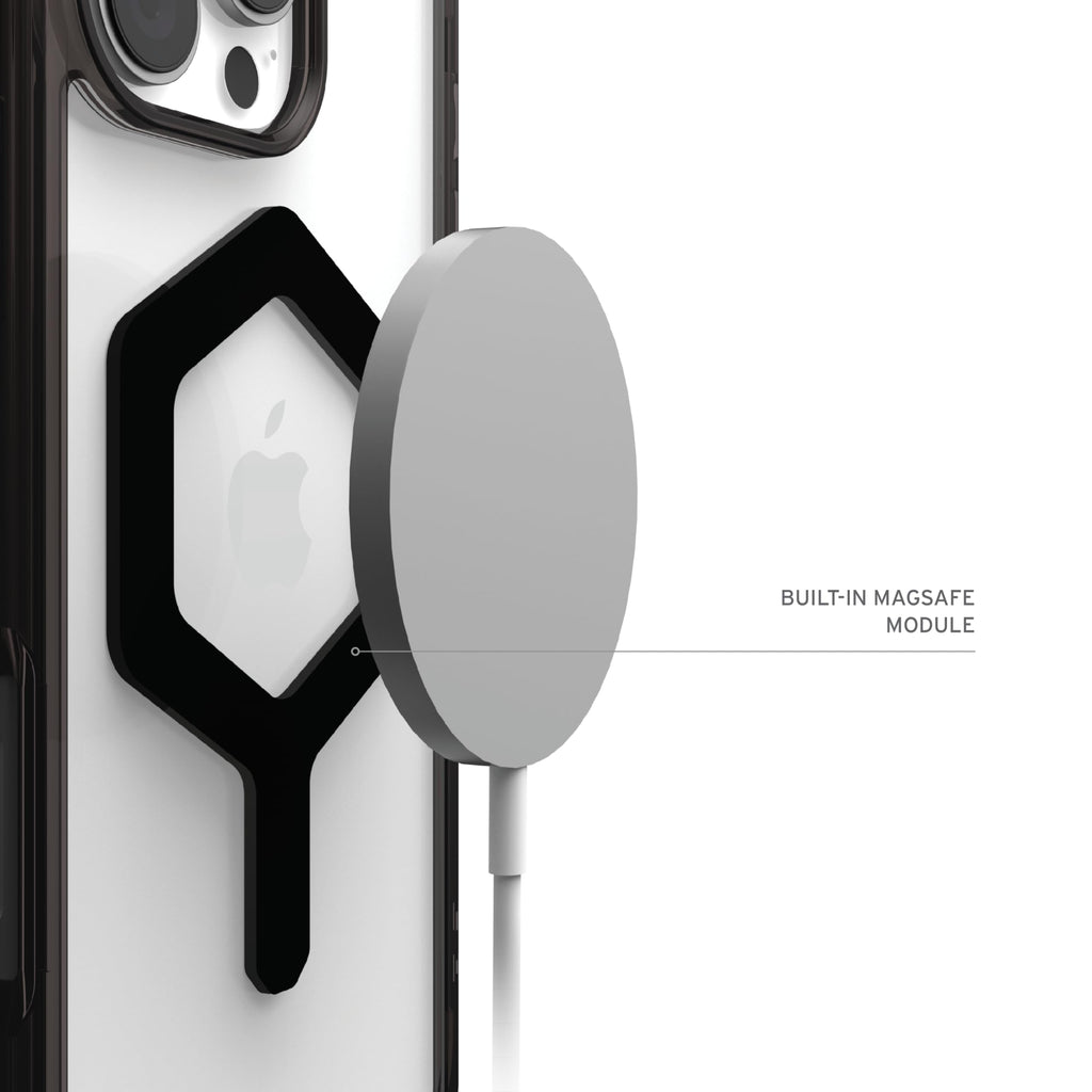 URBAN ARMOR GEAR UAG Designed for iPhone 16 Pro Max Case 6.9" Plasma XTE - Compatible with MagSafe Charging & Kickstand Rugged Shockproof Anti-Slip Military Grade Protective Cover, Black/Clear