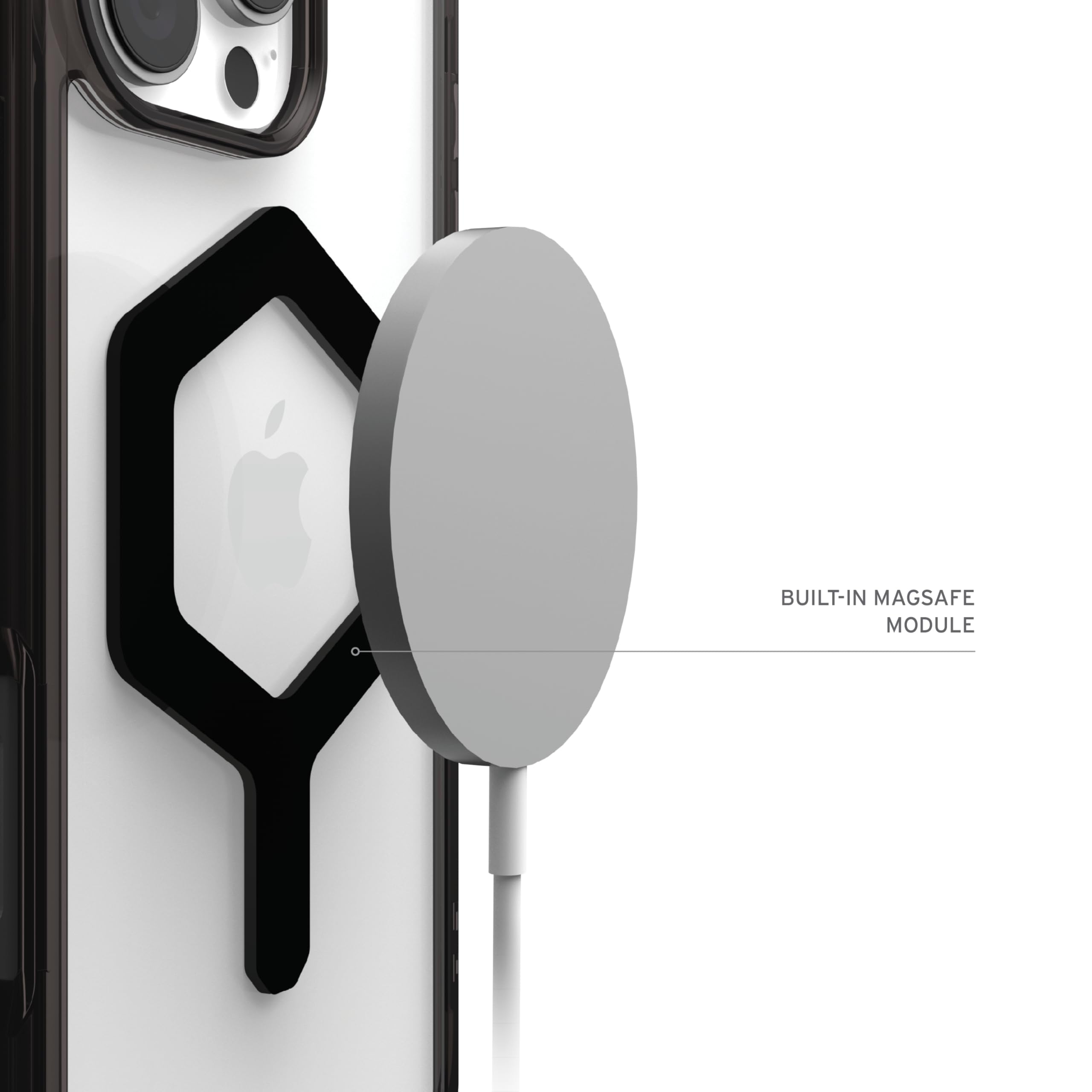 URBAN ARMOR GEAR UAG Designed for iPhone 16 Pro Max Case 6.9" Plasma XTE - Compatible with MagSafe Charging & Kickstand Rugged Shockproof Anti-Slip Military Grade Protective Cover, Black/Clear
