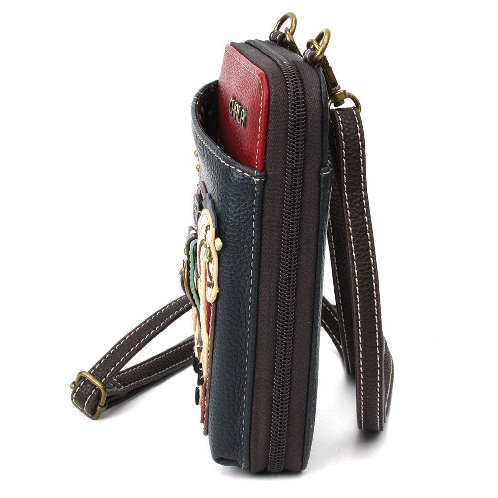 CHALA Wallet Crossbody Cell Phone Purse - Women Faux Leather Multicolor Handbag with Adjustable Strap