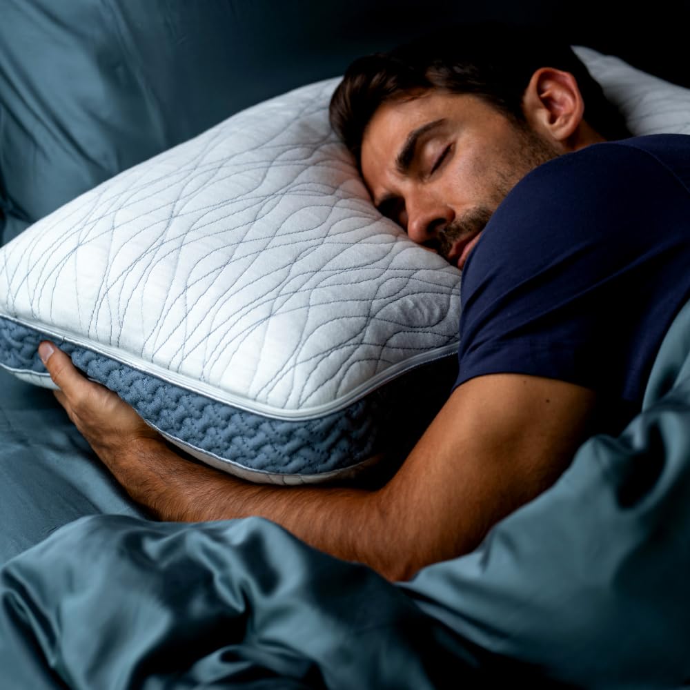 LUXOME LAYR Adjustable Firmness & Loft Pillow (2 Pack) - Completely Customizable - Memory Foam - Cooling Cover - Standard/Queen
