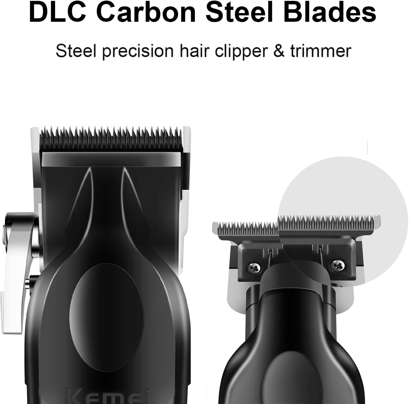 KEMEI Professional Hair Clipper, Hair Trimmer, Beard Shaver Set for Men, Electric Cordless Barber Clipper Beard Trimmer, Rechargeable Fade Clipper Haircutting Kit, KM-2299, KM-2296, KM-1102