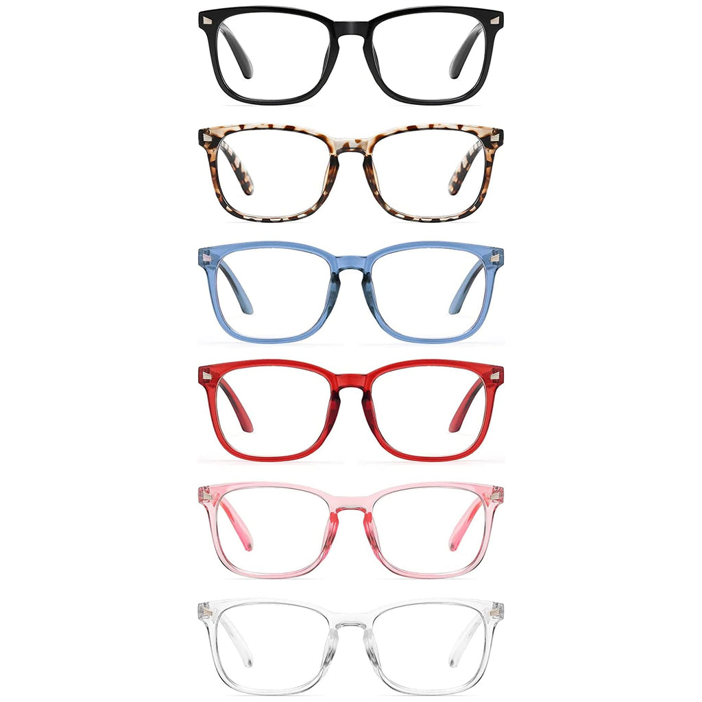 CCVOO Mix & Match Reading Glasses for Women - Lightweight, Comfortable Fit, Clear Vision - Blue Light Blocking