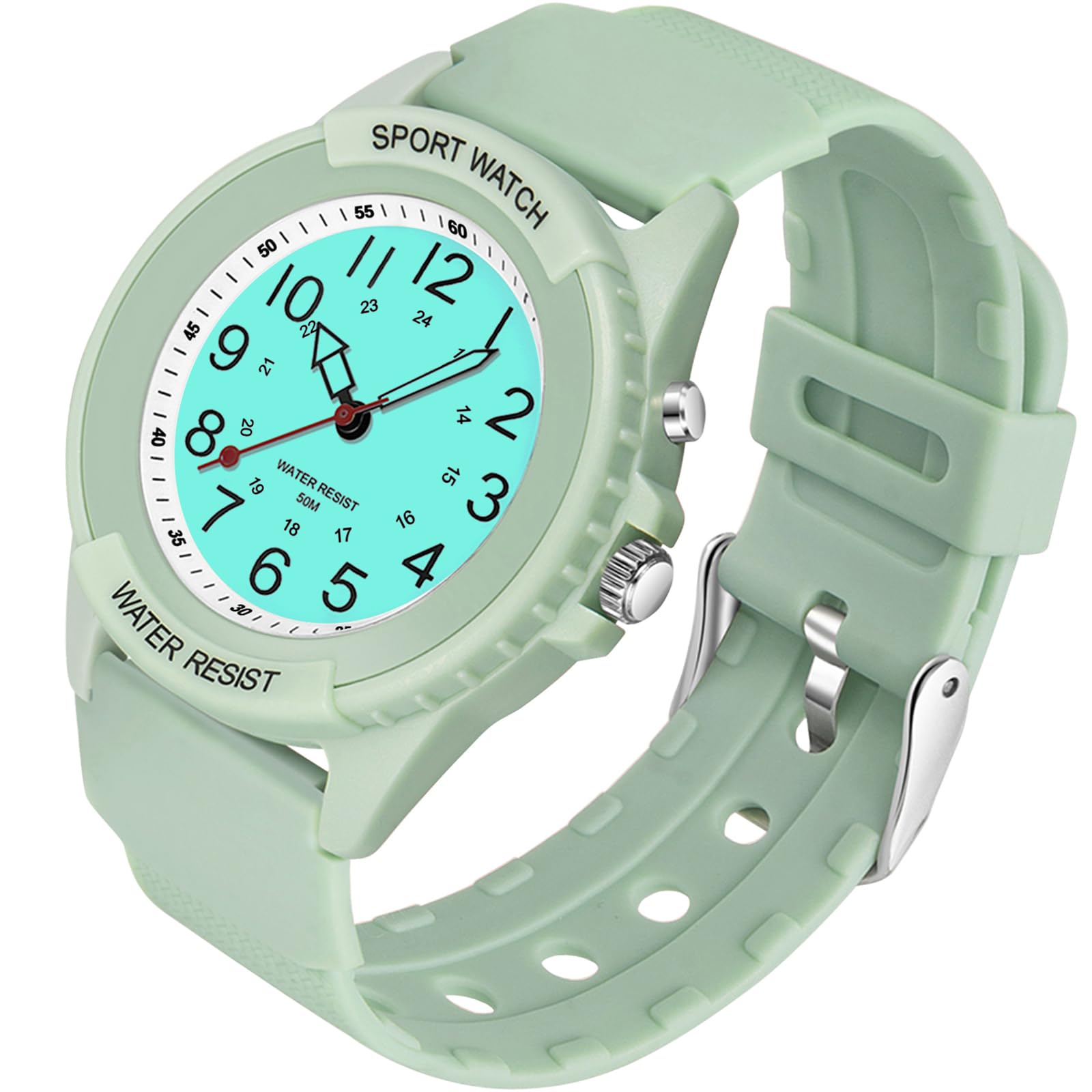 PROKING Waterproof Nurse Watch for Medical Professionals Students Women Men, Night Light, 12/24 Hour Military Time Easy to Read Dial, Second Hand Watch for Nursing Day Gifts