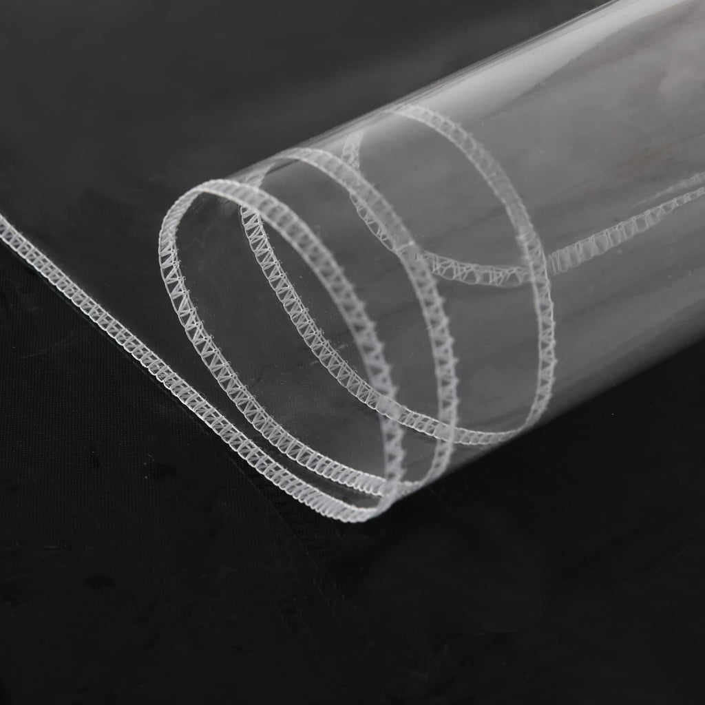 Hiasan Clear Plastic Tablecloth Rectangle - 100% Waterproof Oilproof Stain Resistant Wipeable Transparent Vinyl Table Cloth Protector, 30 x 30 Inch