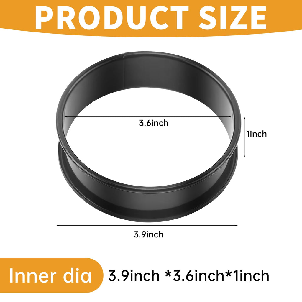 RICHSC-PAN Stainless Steel Perforated Tart Ring Set, 16 Packs Food-Grade, 3.15 Inches and 2.36 Inches, Suitable for All Kinds of Small Fruit Tart Crusts.