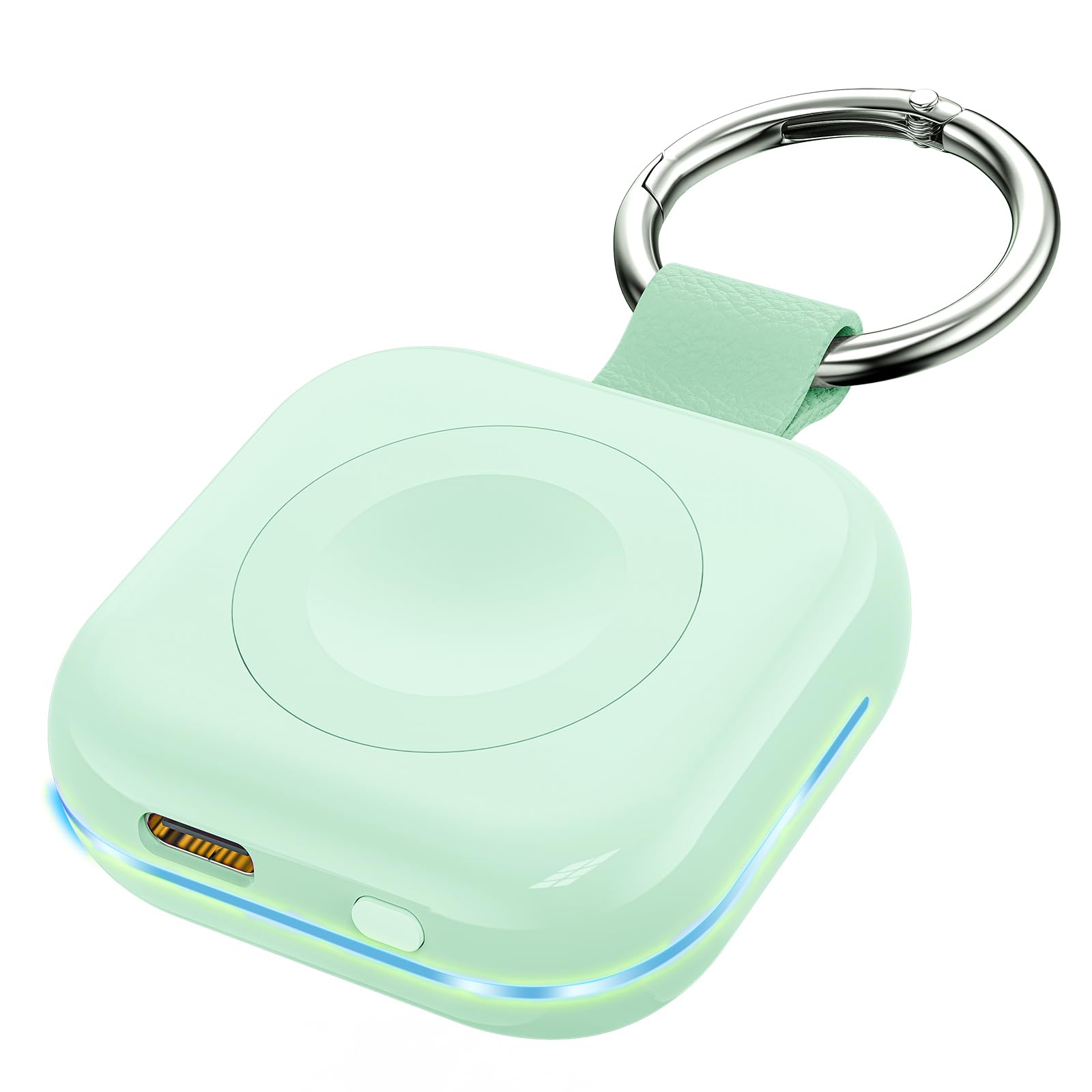 HUOTO Portable Charger for Apple Watch,Wireless Magnetic iWatch Charger 1200mAh Power Bank Travel Keychain Accessories Smart Chargers for Apple Watch Series 11/10/9/8/7/6/SE/5/4/3/2/1/UItra/UItra 2