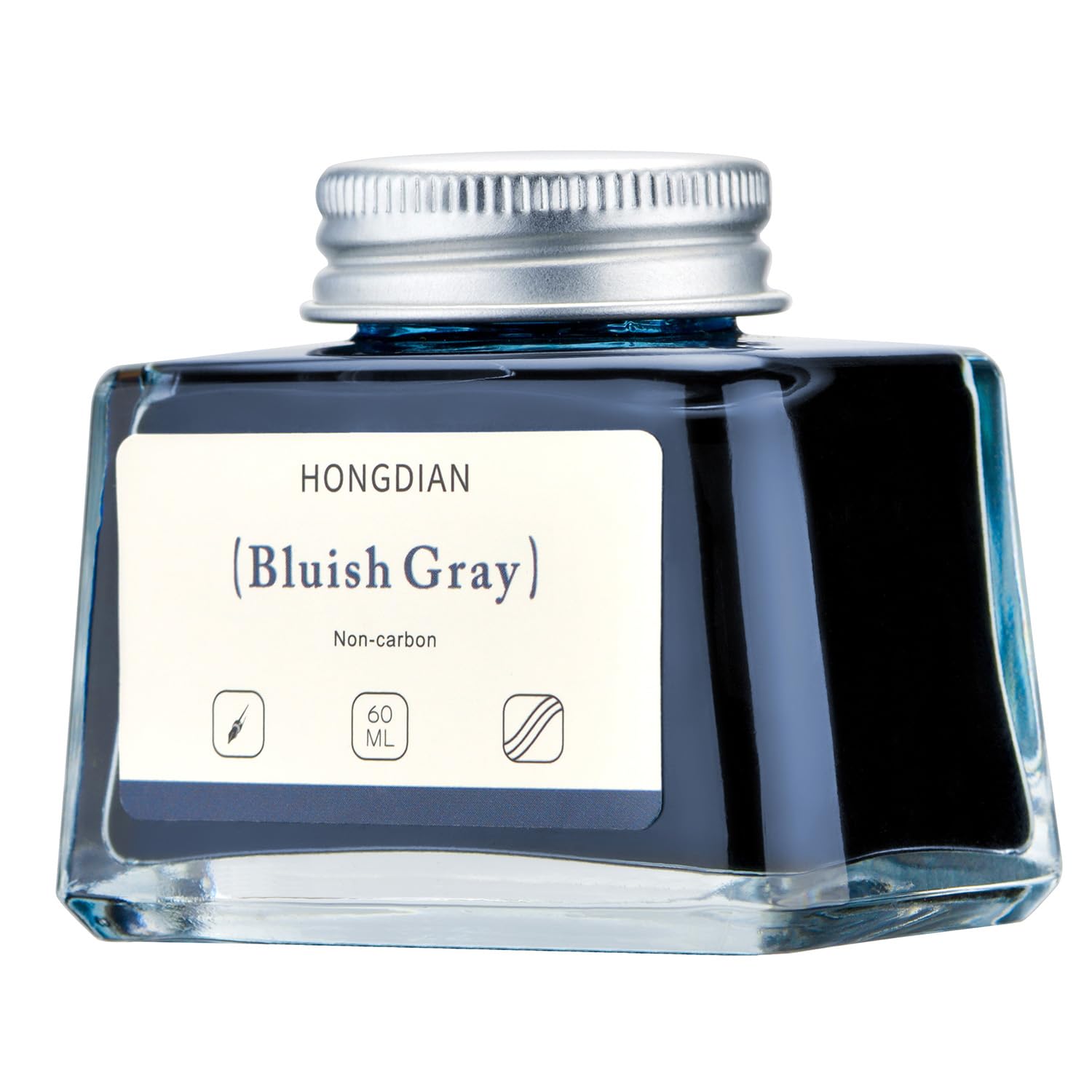 Asvine Hongdian Fountain Pen Bottled Ink Black, 60ml Fountain Pen Bottled Ink, Non Carbon