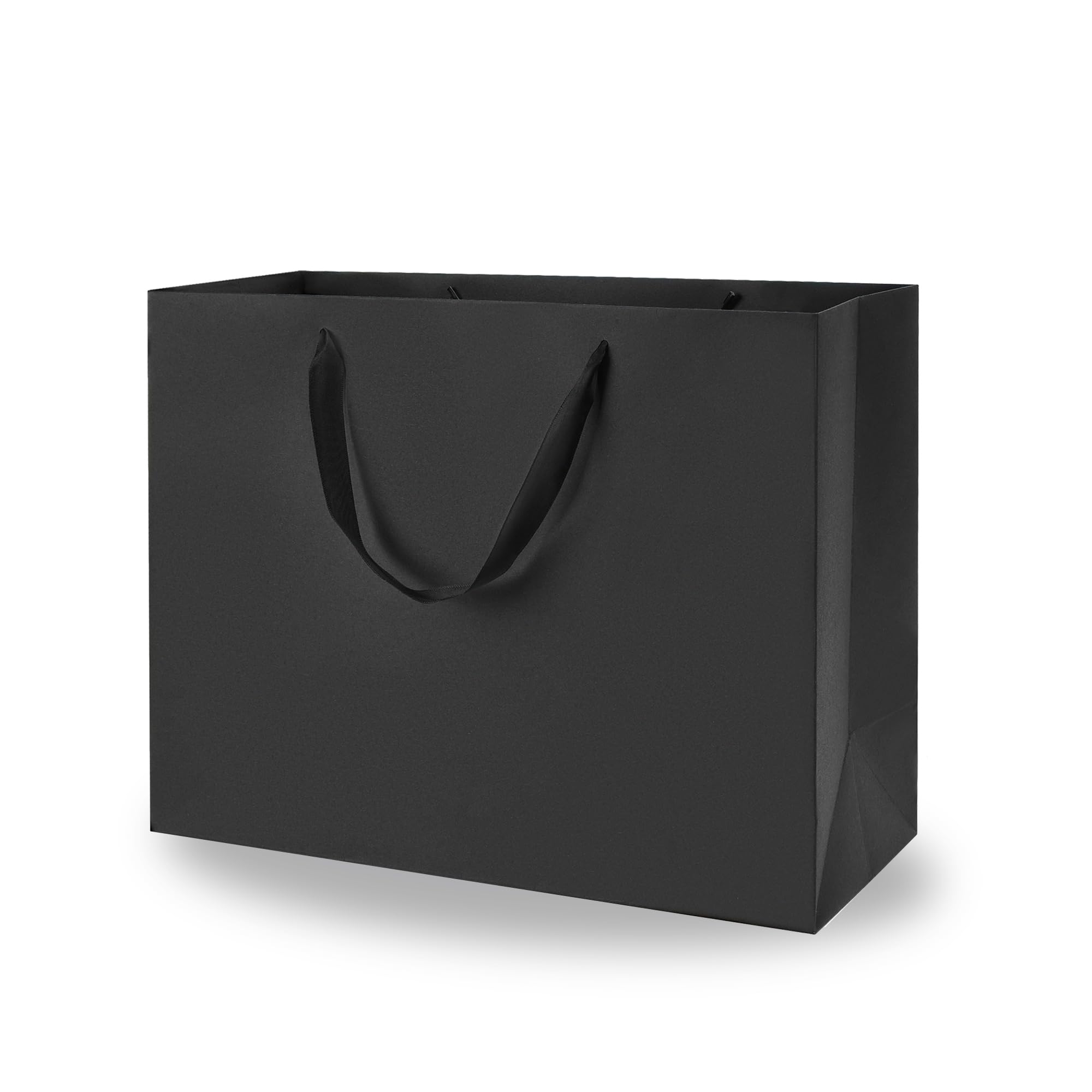 Argivean Black Gift Bags With Handles: 14pcs Medium Gift Bags Bulk 8x5x10 Inch For Wedding Party Birthday Business (M,14)