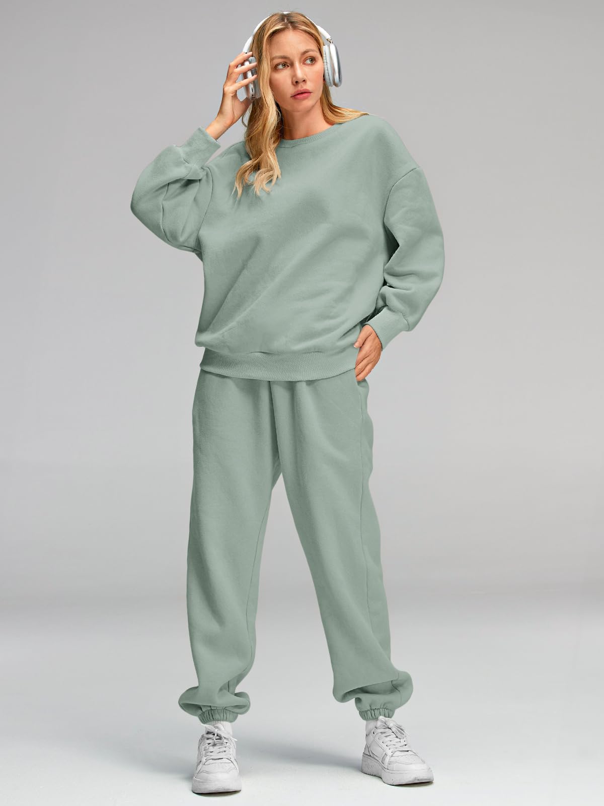 AUTOMET Womens 2 Piece Outfits Sweatsuit Lounge Sets Matching Sweat Set Pockets