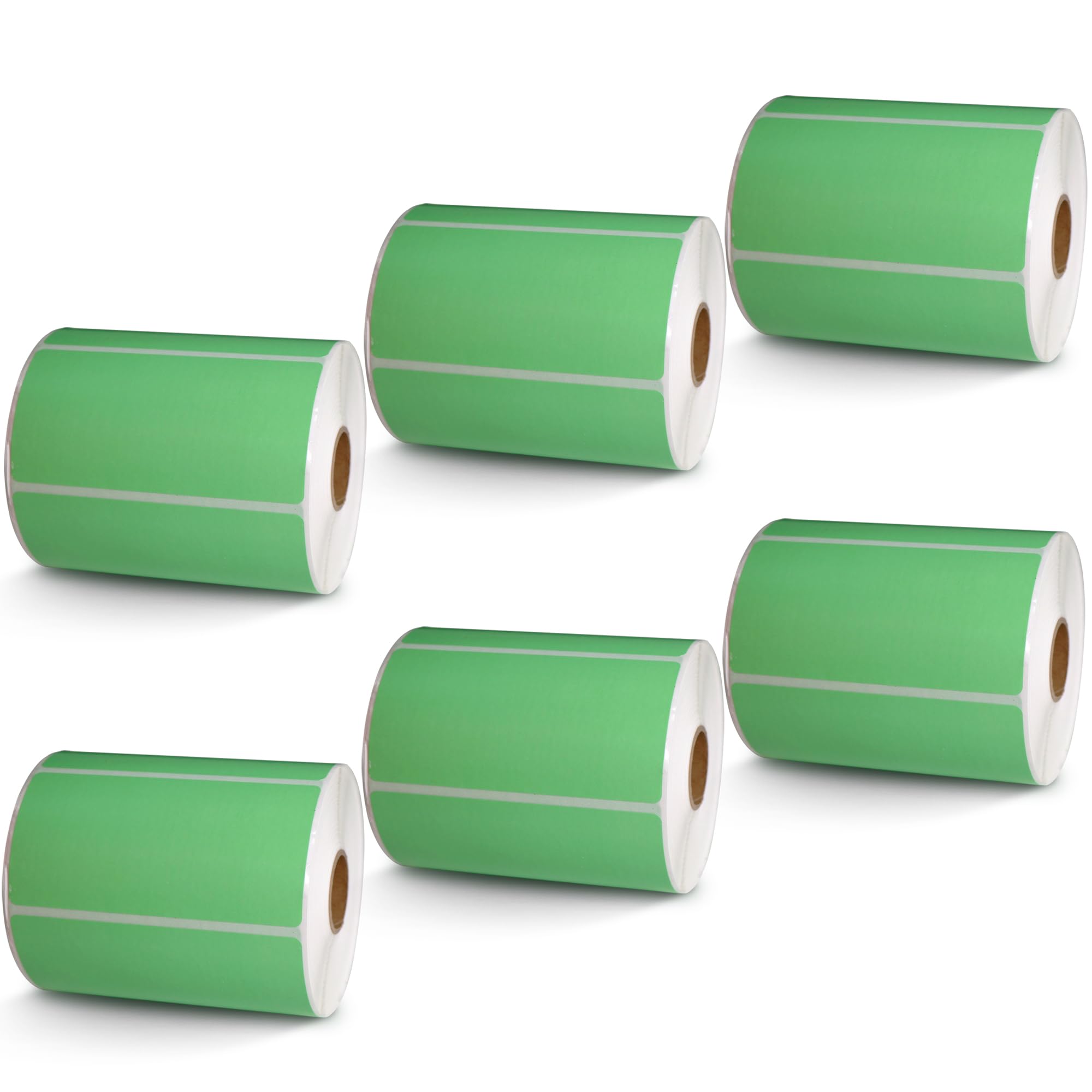 BETCKEY - 1" x 0.5" Small Labels Compatible with Zebra & Rollo Label Printer, Premium Adhesive & Perforated[Light Blue, 6 Rolls, 14580 Labels]