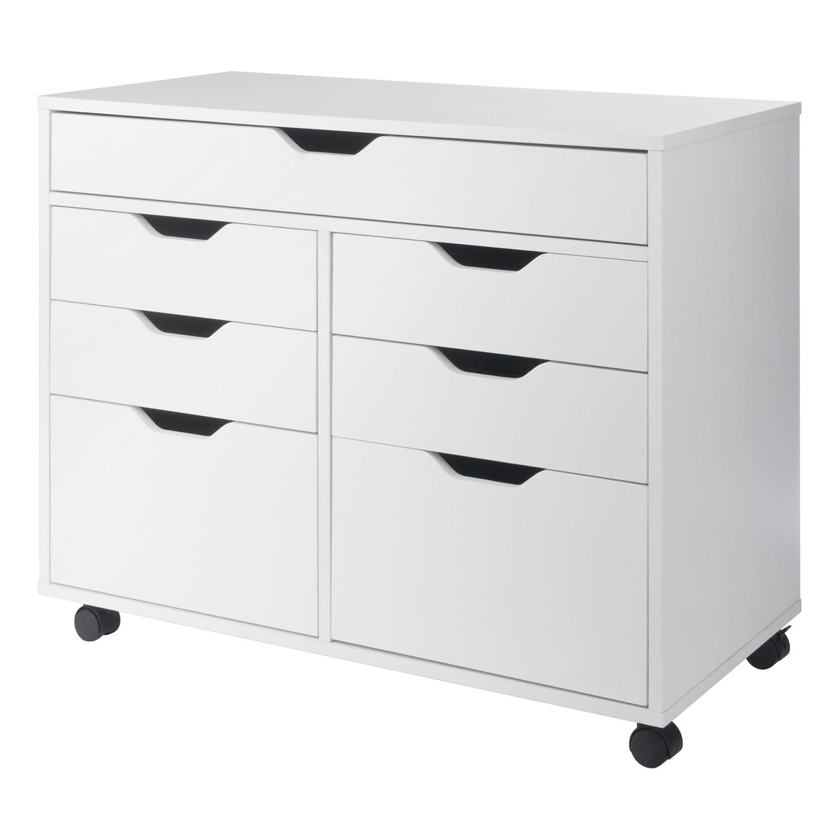 Winsome Halifax Mobile Storage Cabinet with Doors & Drawers, Stylish & Functional Home Storage Cabinet for Filing, Kitchen Organization, Moveable Furniture for Office, Dorms, Apartments