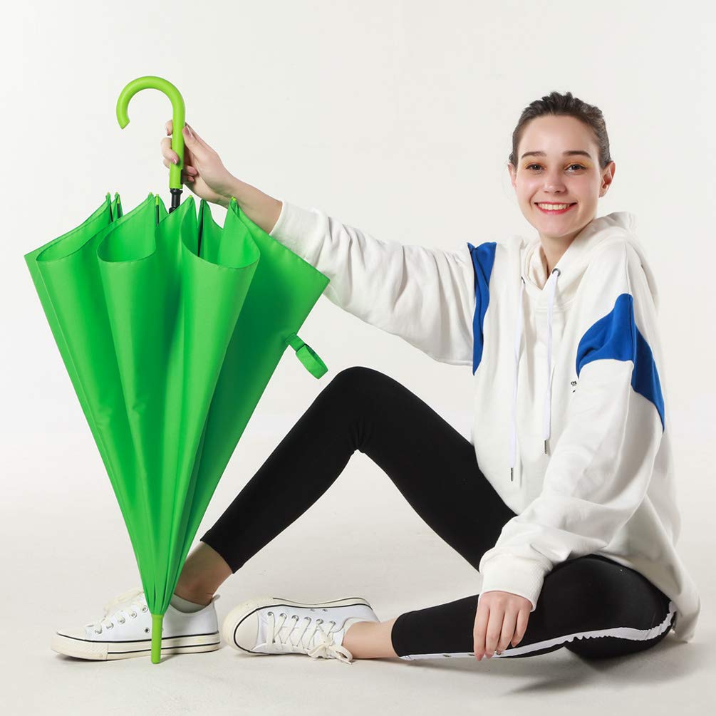 RUMBRELLA UV Stick Umbrella Auto Open UPF 50+ with J Hook Handle 51IN
