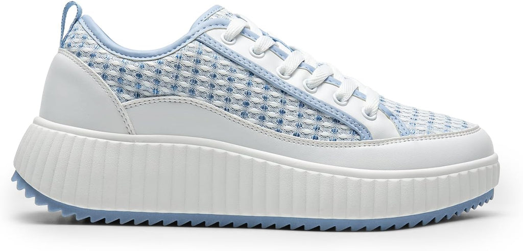 DREAM PAIRS Women Platform Chunky Lightweight Comfortable Casual Lace Up Sky Walking Fashion Sneakers