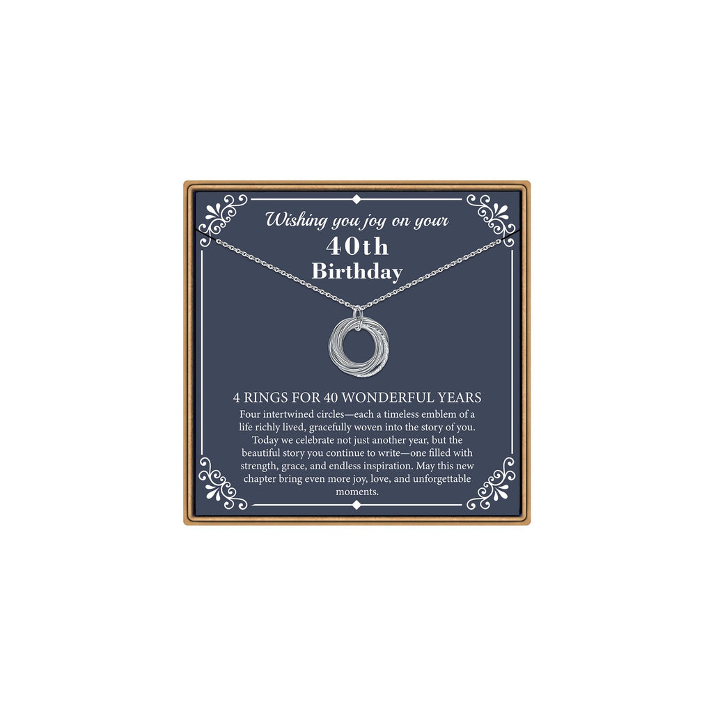 IEFLIFE Birthday Gifts for Women, Sterling Silver Chain Birthday Necklaces, 40th 50th 60th 70th 80th 90th Birthday Necklace, 40 50 60 70 80 90 Years Old Birthday Gifts, 4 5 6 7 8 9 Decade Birthday Jewelry for Women
