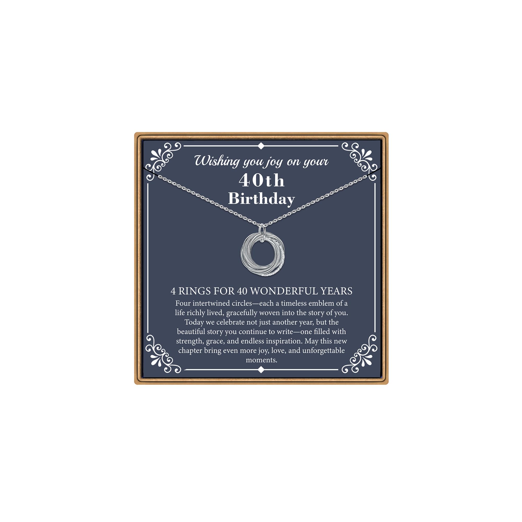 IEFLIFE Birthday Gifts for Women, Sterling Silver Chain Birthday Necklaces, 40th 50th 60th 70th 80th 90th Birthday Necklace, 40 50 60 70 80 90 Years Old Birthday Gifts, 4 5 6 7 8 9 Decade Birthday Jewelry for Women