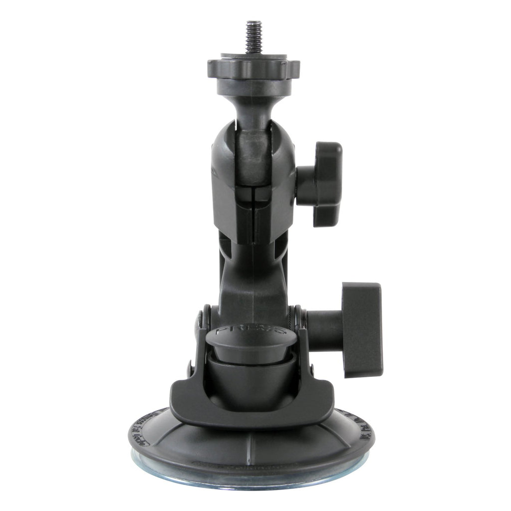 Delkin Devices Fat Gecko Mini Suction Camera Mount - Powerful Suction Cup Camera Mount for Car, Motorcycle, Desk, Window | Secure and Adjustable Action Camera Holder for Video Recording