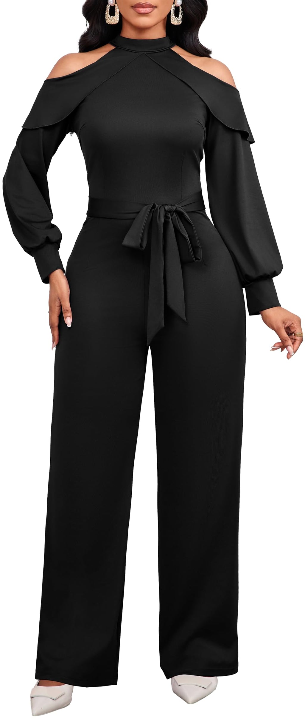 Jumpsuit for Women Sexy Elegant Long Straight Pants Cocktail Printing Jumpsuits Party Club with Zipper