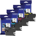 Genuine Brother LC3019 (LC-3019) (BK/C/M/Y) High Yield Color Ink 4-Pack (Includes 1 Each LC3019BK, LC3019C, LC3019M, LC3019Y)