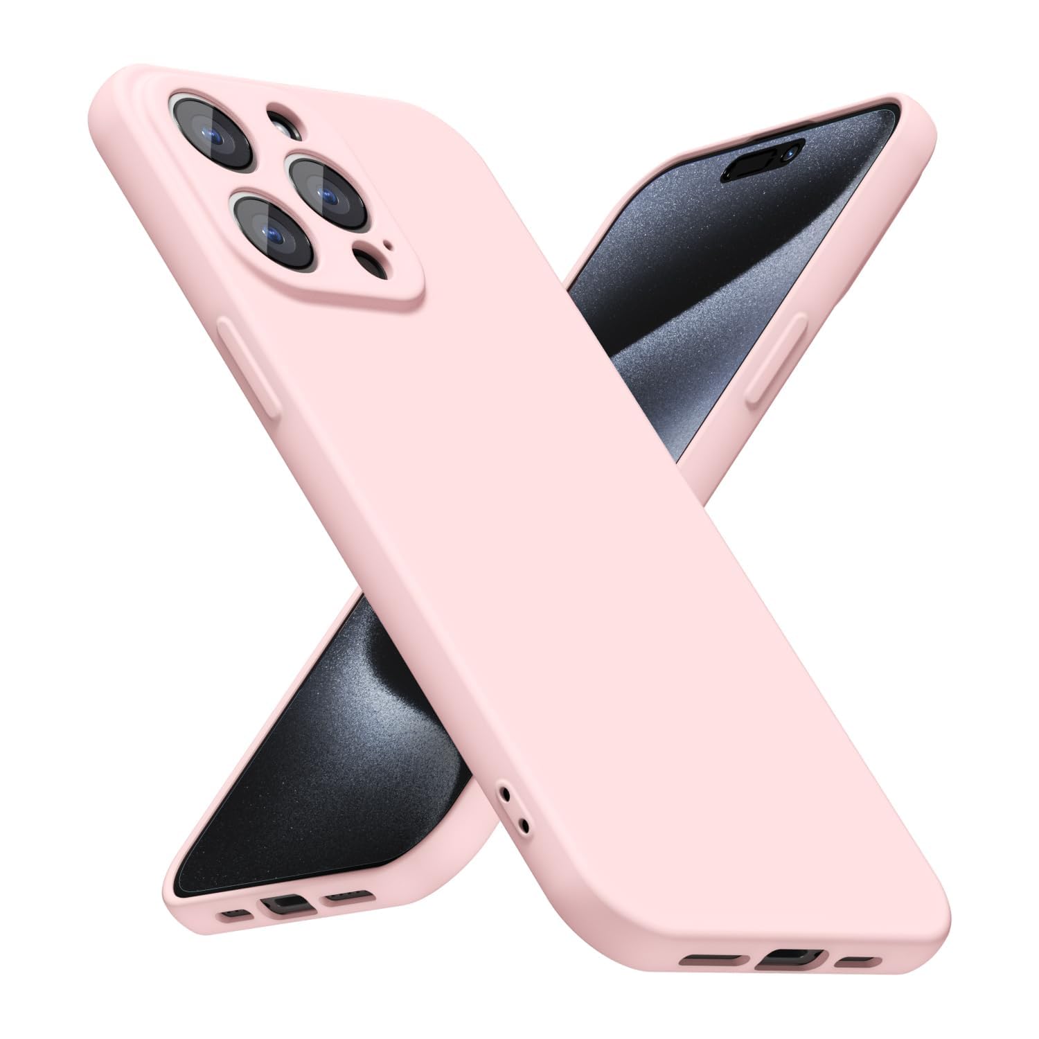 LoeoeL for iPhone 8 Plus/ 7 Plus Phone Case Silicone, Minimalist Ultra Thin Slim Soft Rubber Gel Solid Color Matte TPU Cute Case for Women, Girly Aesthetic Design & Camera Cover, Beige Stone Cream