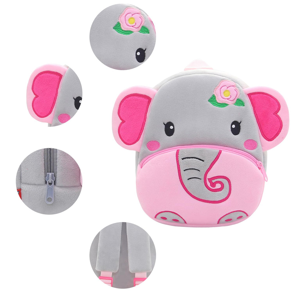 NICE CHOICE Cute Toddler Backpack Toddler Bag Plush Animal Cartoon Mini Travel Bag for Baby Girl Boy 2-6 Years(BB Unicorn)