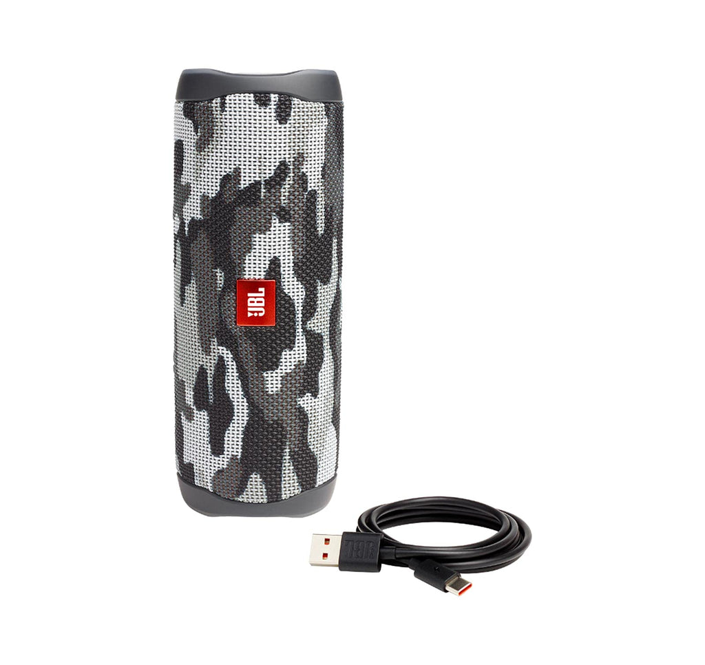 JBL Flip 5 (Black) + Bundle with divvi! Protective Hardshell Case