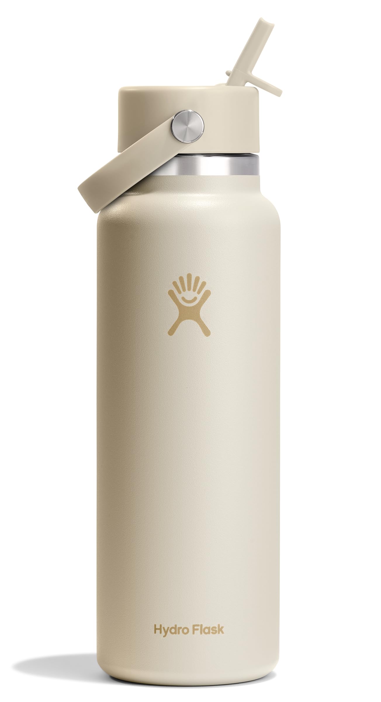 Hydro Flask Water Bottle - Insulated Stainless Steel - Wide Straw Lid, Non Spill, Leakproof in 24 Oz Forest Green Arc
