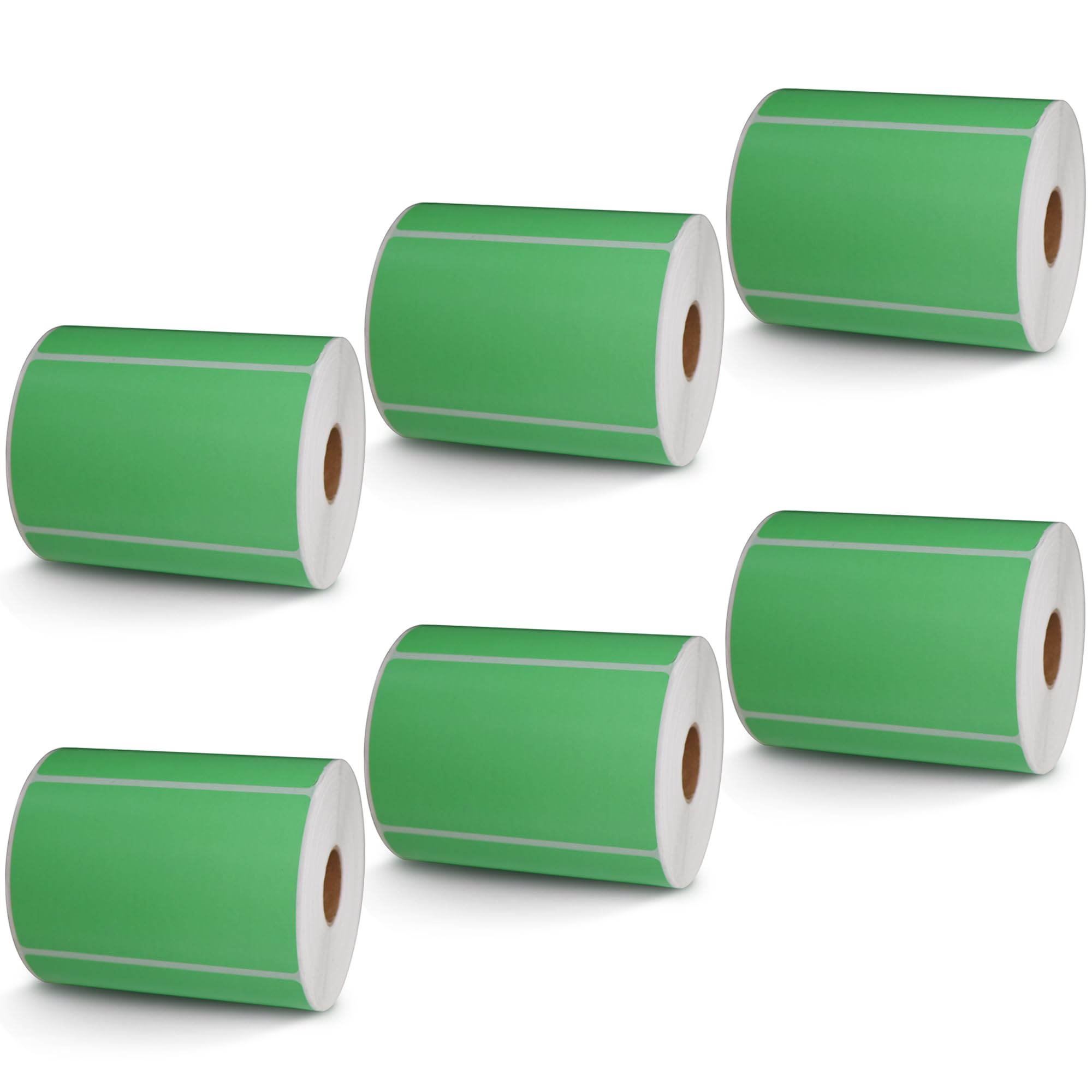 BETCKEY - 1" x 0.5" Small Labels Compatible with Zebra & Rollo Label Printer, Premium Adhesive & Perforated[Light Blue, 6 Rolls, 14580 Labels]