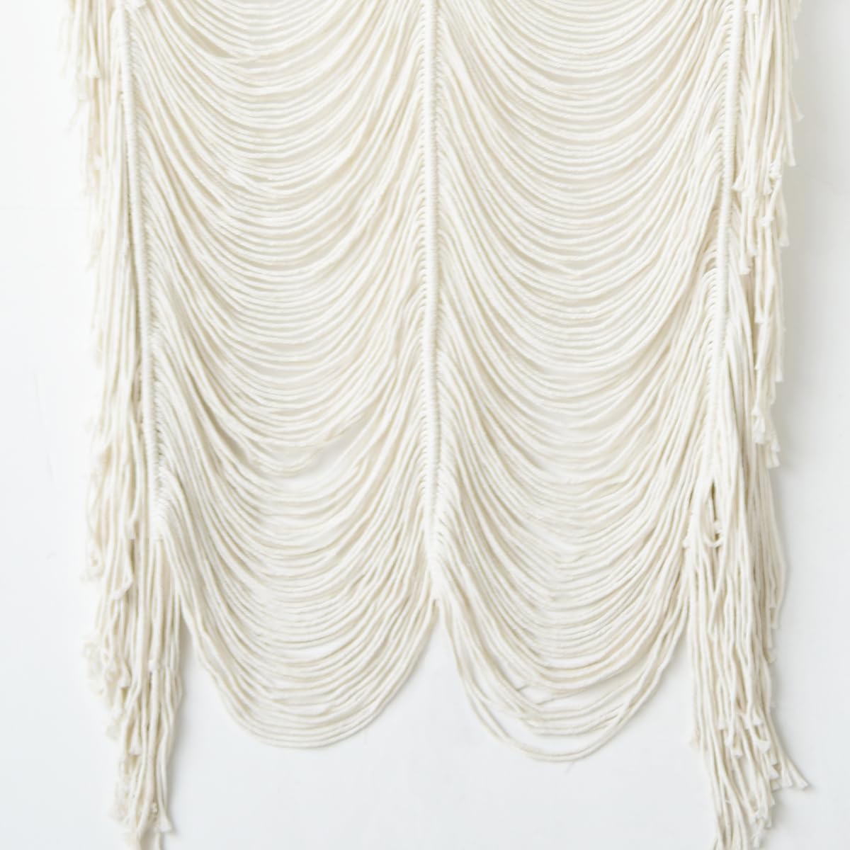Flber Macrame Curtain Window Macrame Room Divider Doorway Curtain Boho Macrame Wall Hanging Living Room Bedroom Decor 42" W x 75" H