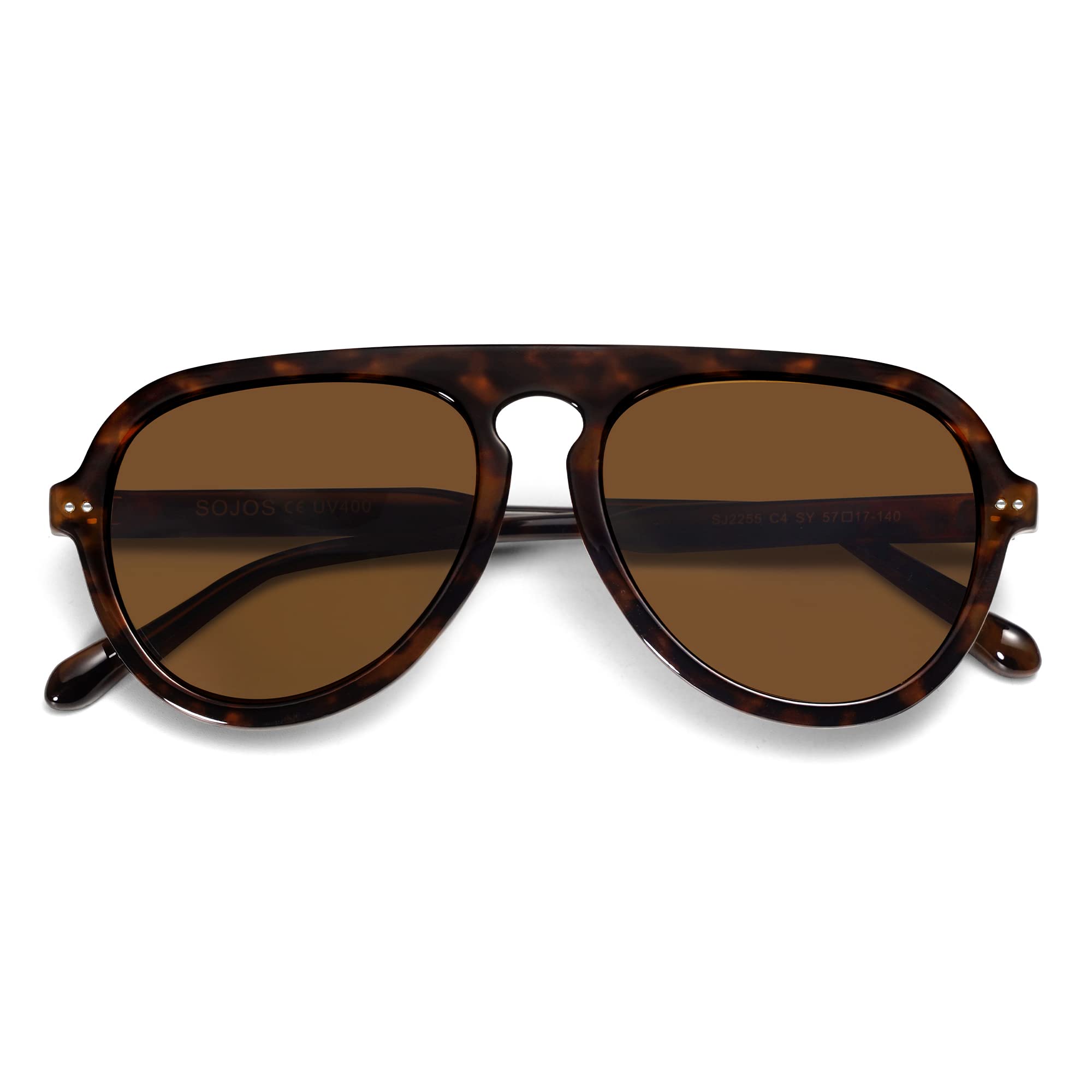 SOJOS Retro Aviator Sunglasses Womens Mens Vintage Plastic Frame Shades Lentes De Sol Para Mujer SJ2255