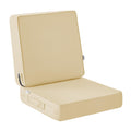 IPYNBAP Outdoor Cushions, Outdoor Chair Cushions 22x22x3 Inch, Cushions for Outdoor Furniture with Removable Cover, Waterproof & Fade Resistant Outdoor Seat Cushions for Patio, Lawn, Beige