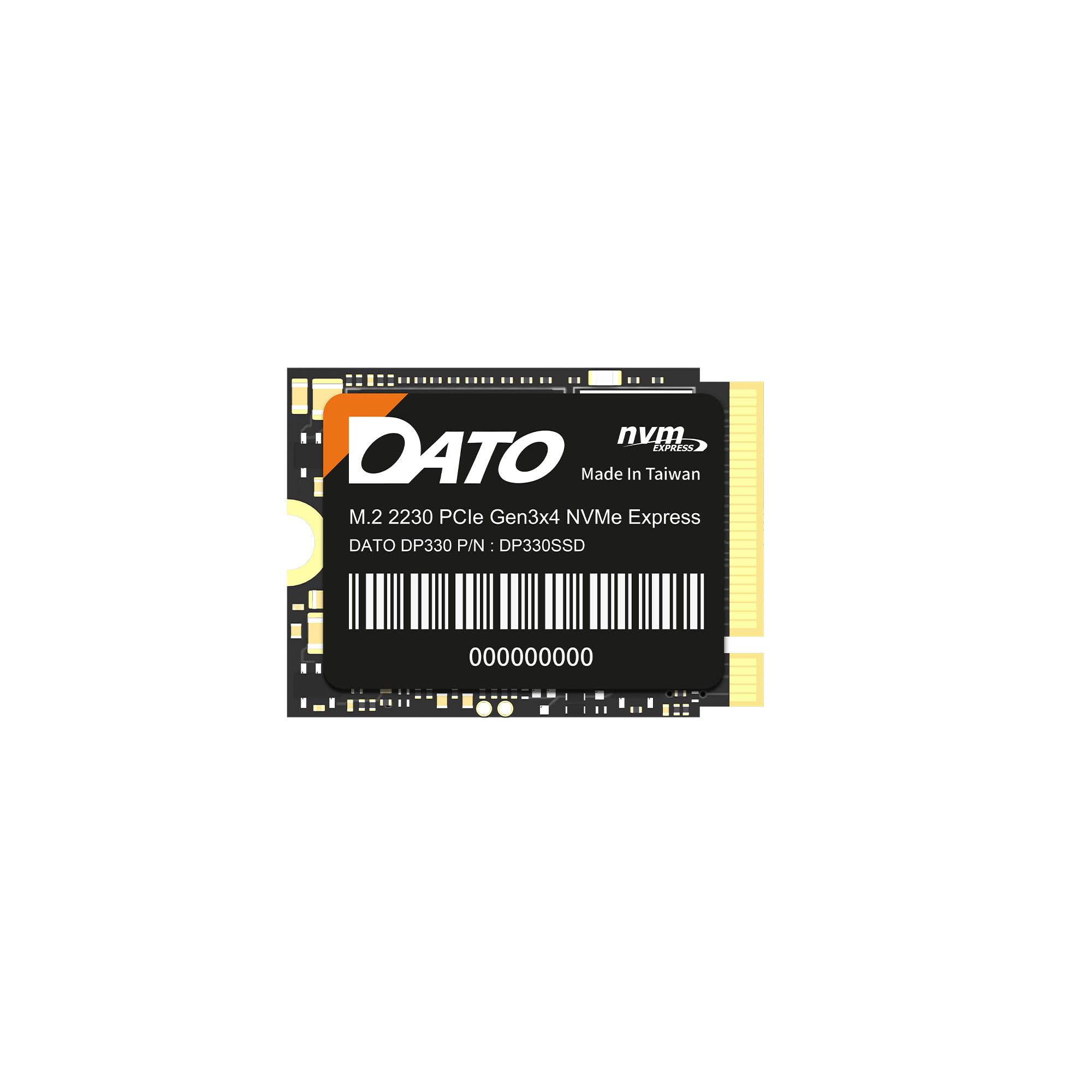 DATO M.2 2230 SSD PCIe 512GB Gen 3x4 NVMe with Aluminium heatsink, Internal Solid State Drive M Key for Business Students Gamers Creator, up to 2500/1700 MB/s - ARS330