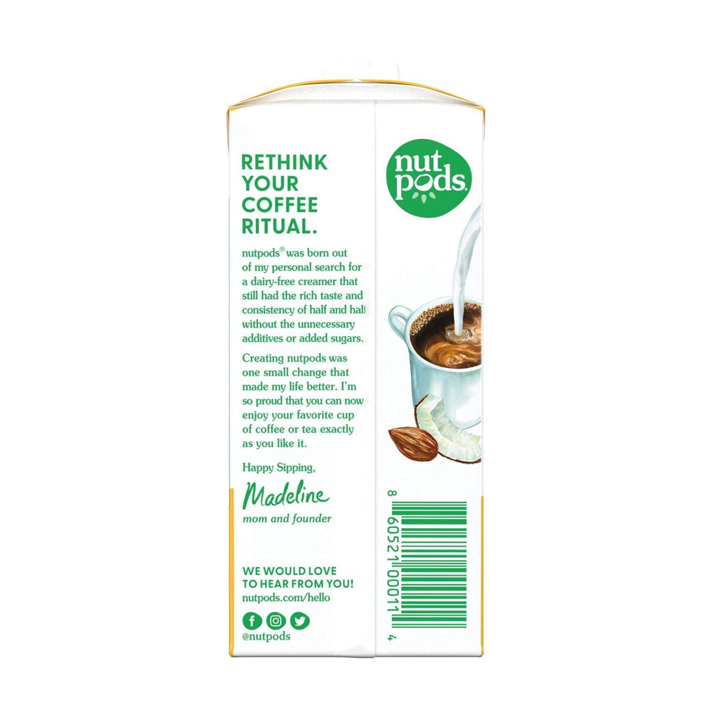 nutpods Original Coffee Creamer - Unsweetened Non Dairy Creamer Made from Almonds and Coconuts - Keto Creamer, Whole30, Gluten Free, Non-GMO, Vegan, Sugar Free, Kosher (4-Pack)