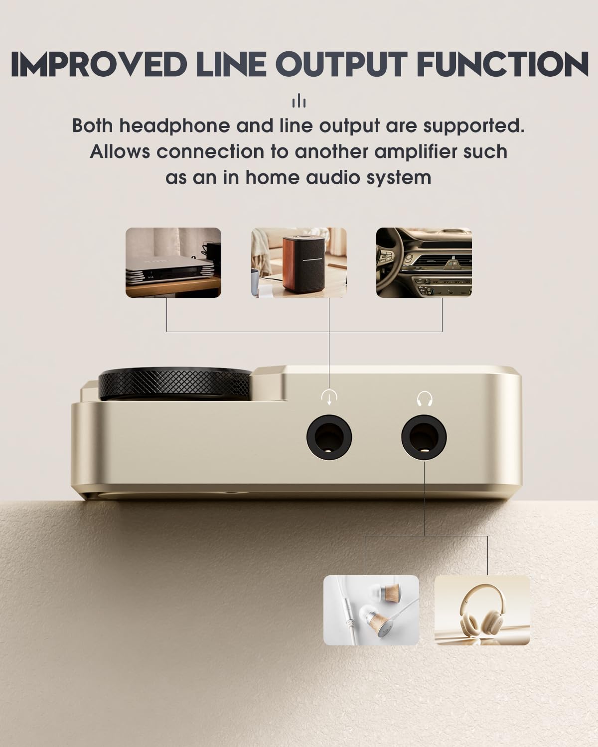 MECHEN M30 HiFi MP3 Player, Lossless DSD High Resolution Digital Audio Music Player, High-Res Portable Audio Player with 64GB Memory Card (Gold)